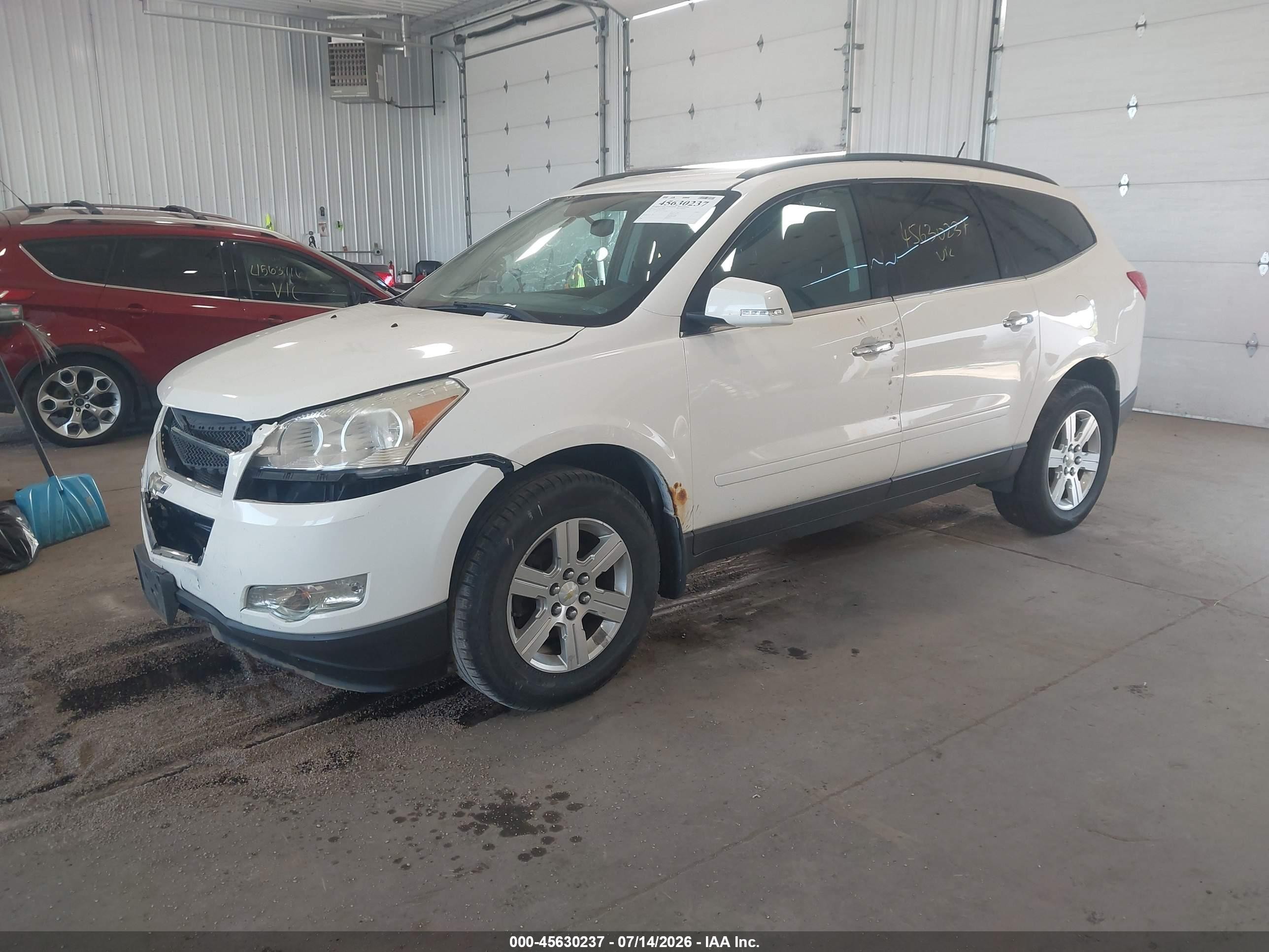 2012 Chevrolet Traverse Lt W/1lt White vin: 1GNKVGED8CJ184463