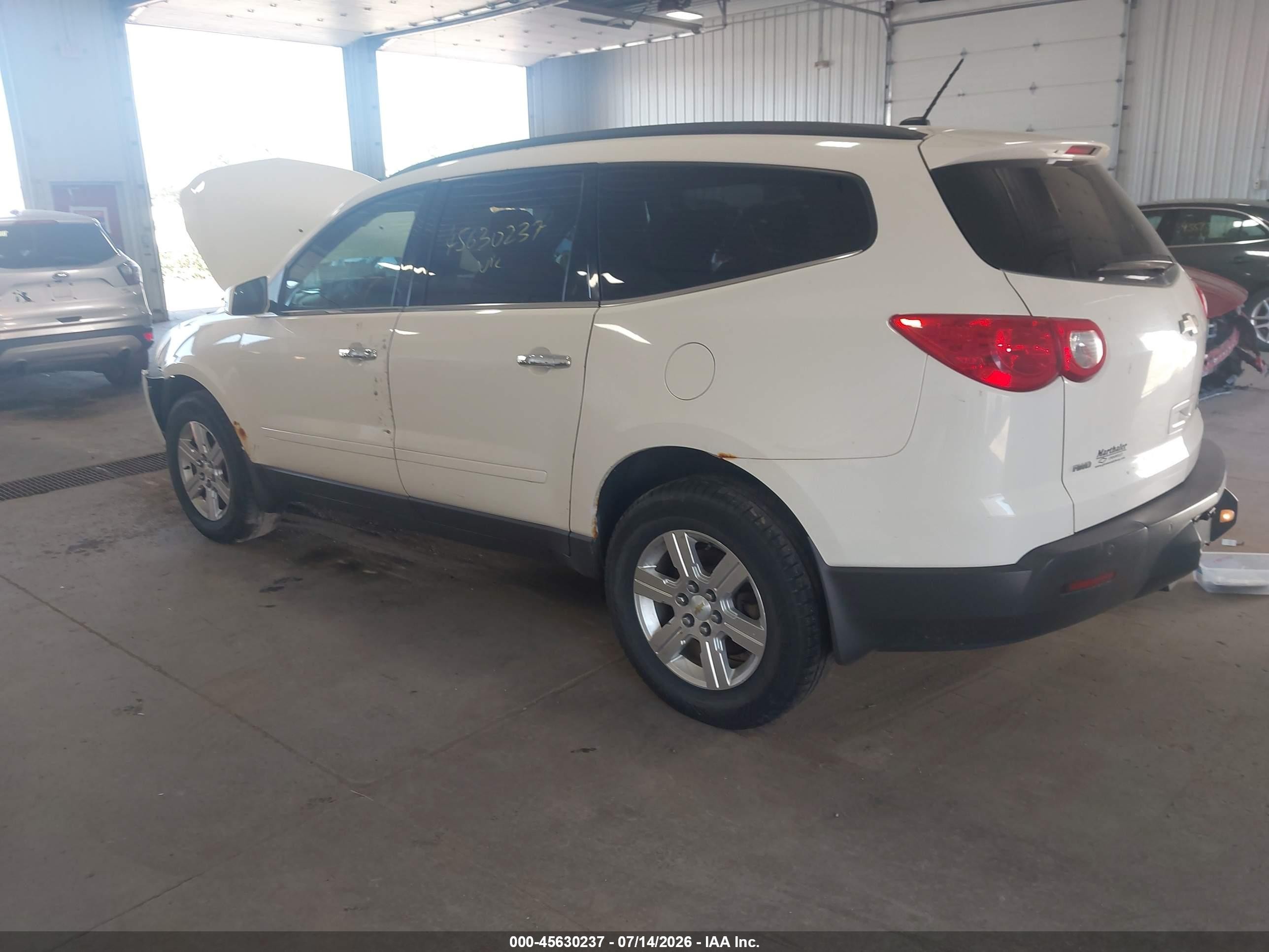 2012 Chevrolet Traverse Lt W/1lt White vin: 1GNKVGED8CJ184463