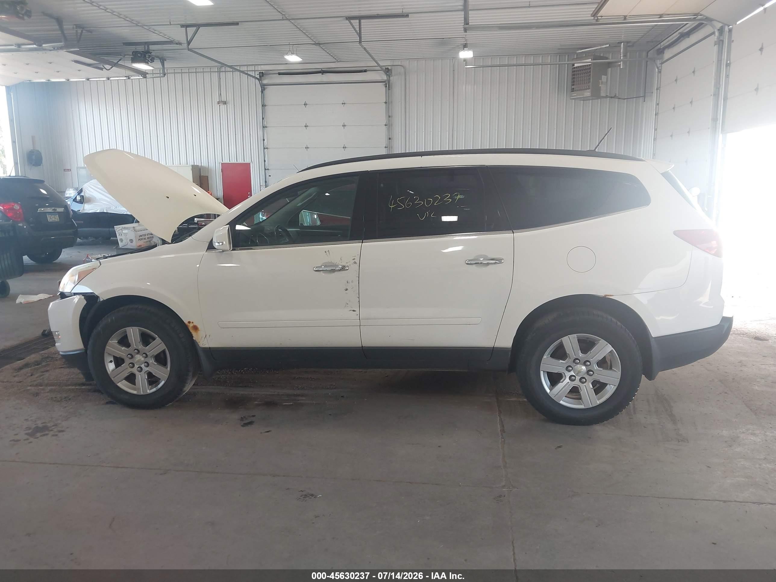 2012 Chevrolet Traverse Lt W/1lt White vin: 1GNKVGED8CJ184463