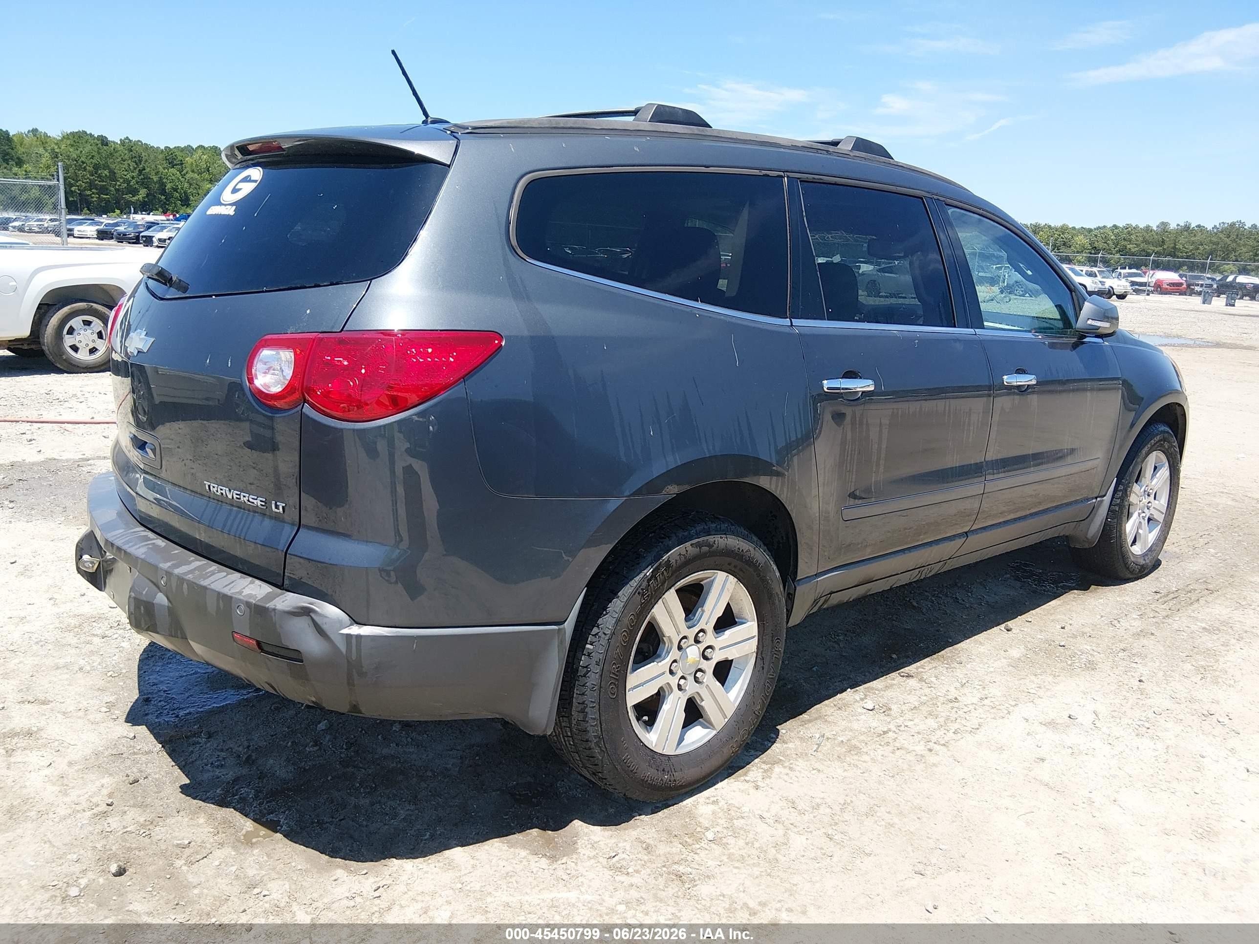 2011 Chevrolet Traverse 1lt Gray vin: 1GNKVGED9BJ291164