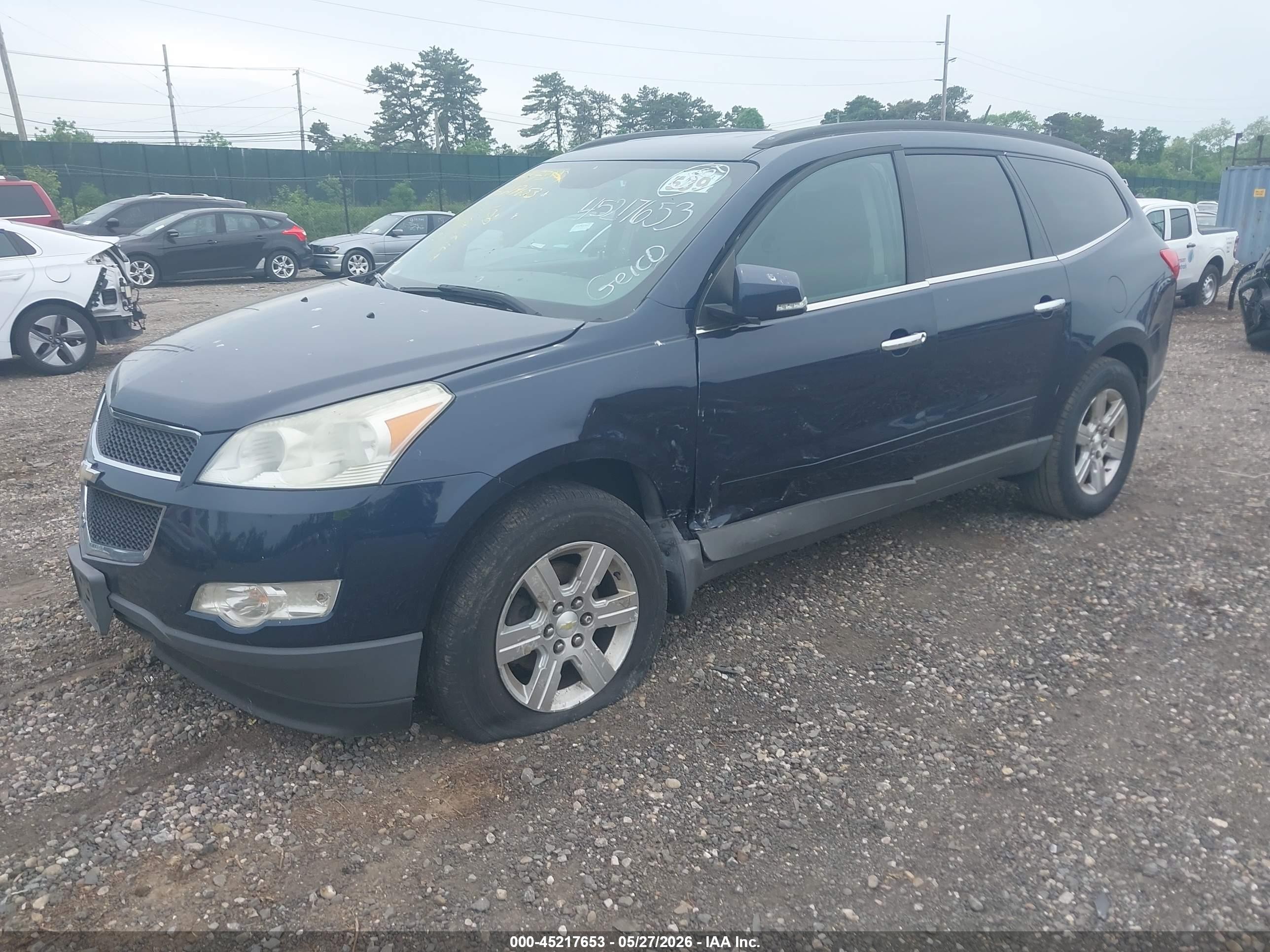 2011 Chevrolet Traverse 1lt Blue vin: 1GNKVGED9BJ323885