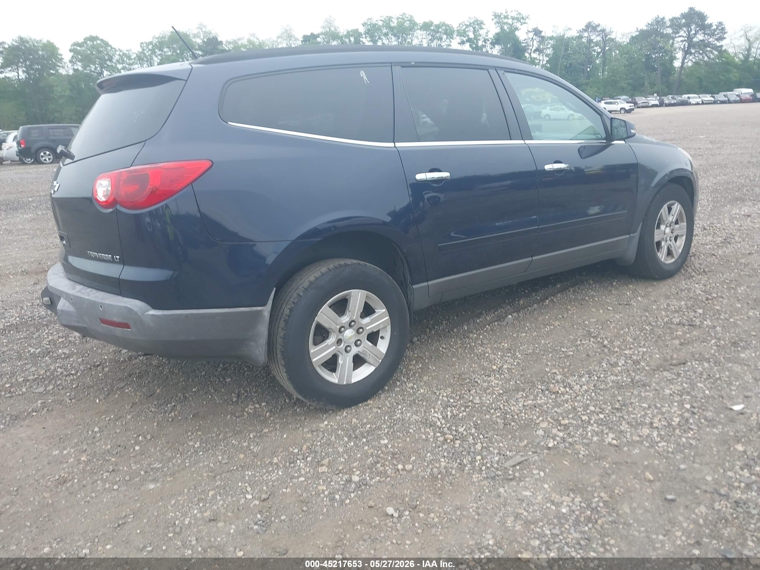 2011 Chevrolet Traverse 1lt Blue vin: 1GNKVGED9BJ323885