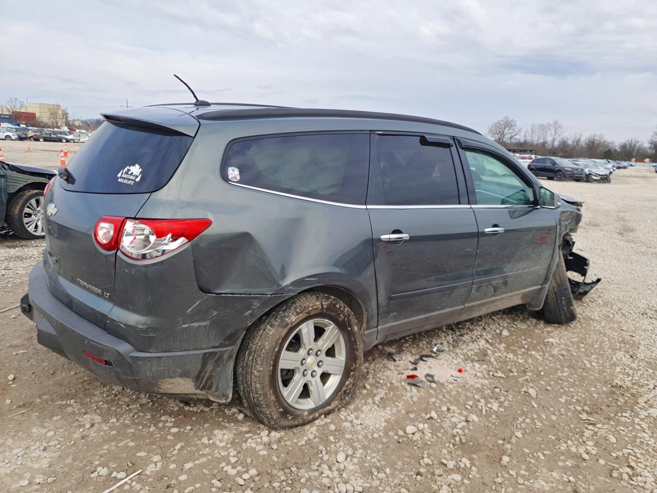 2011 Chevrolet Traverse Lt Gray vin: 1GNKVGED9BJ334045