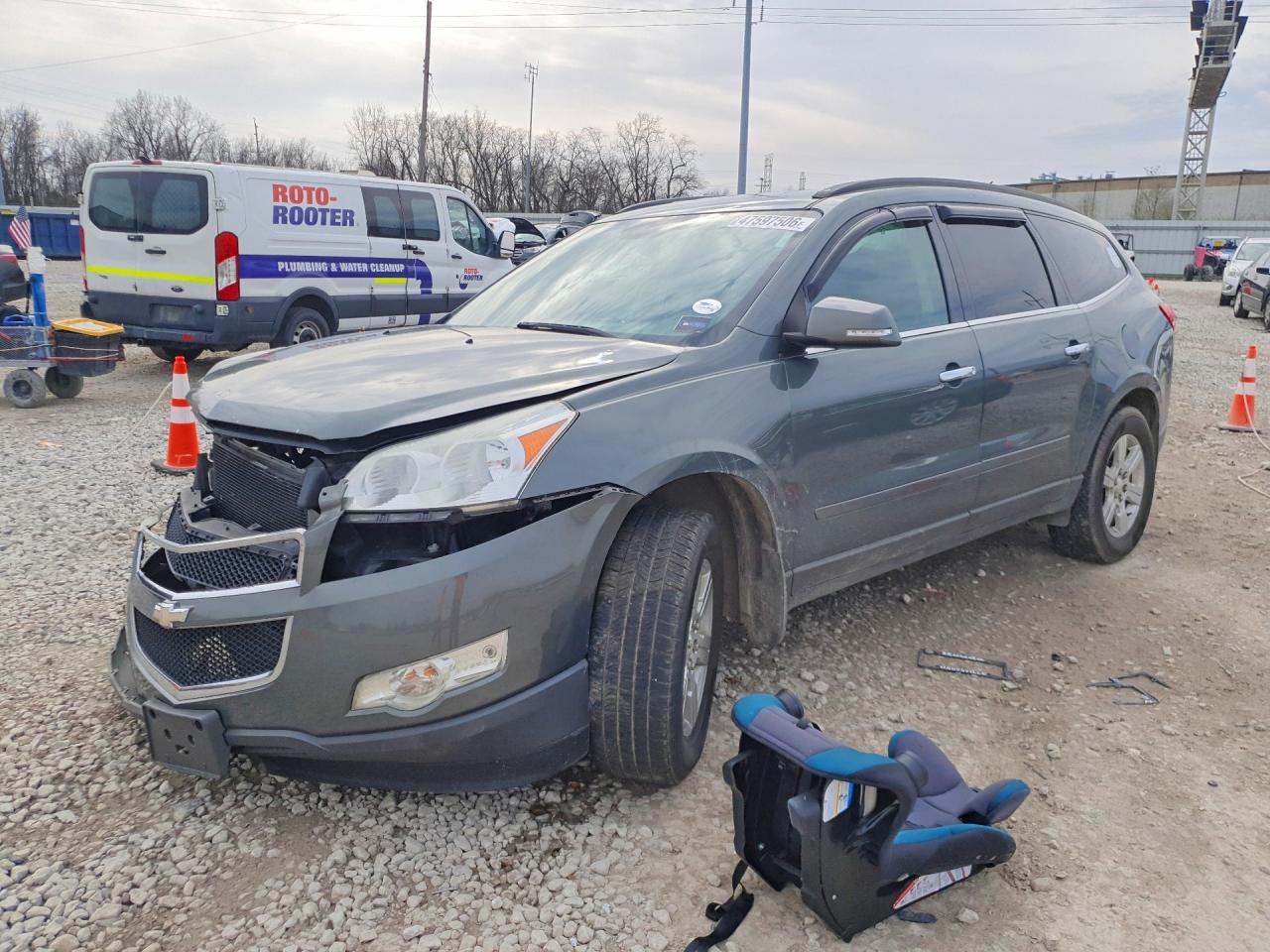 2011 Chevrolet Traverse Lt Gray vin: 1GNKVGED9BJ334045