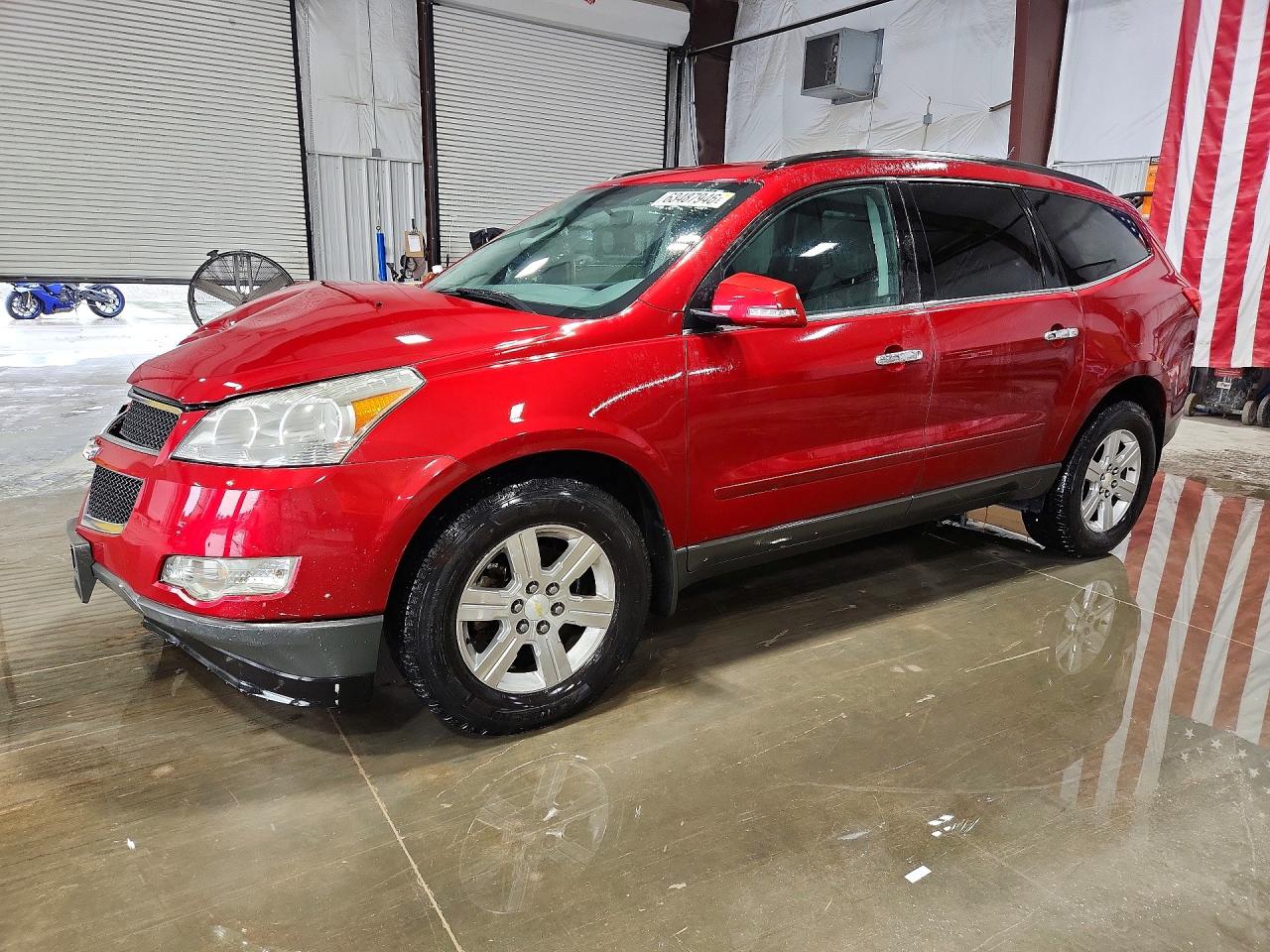 2012 Chevrolet Traverse Lt Maroon vin: 1GNKVGED9CJ192524