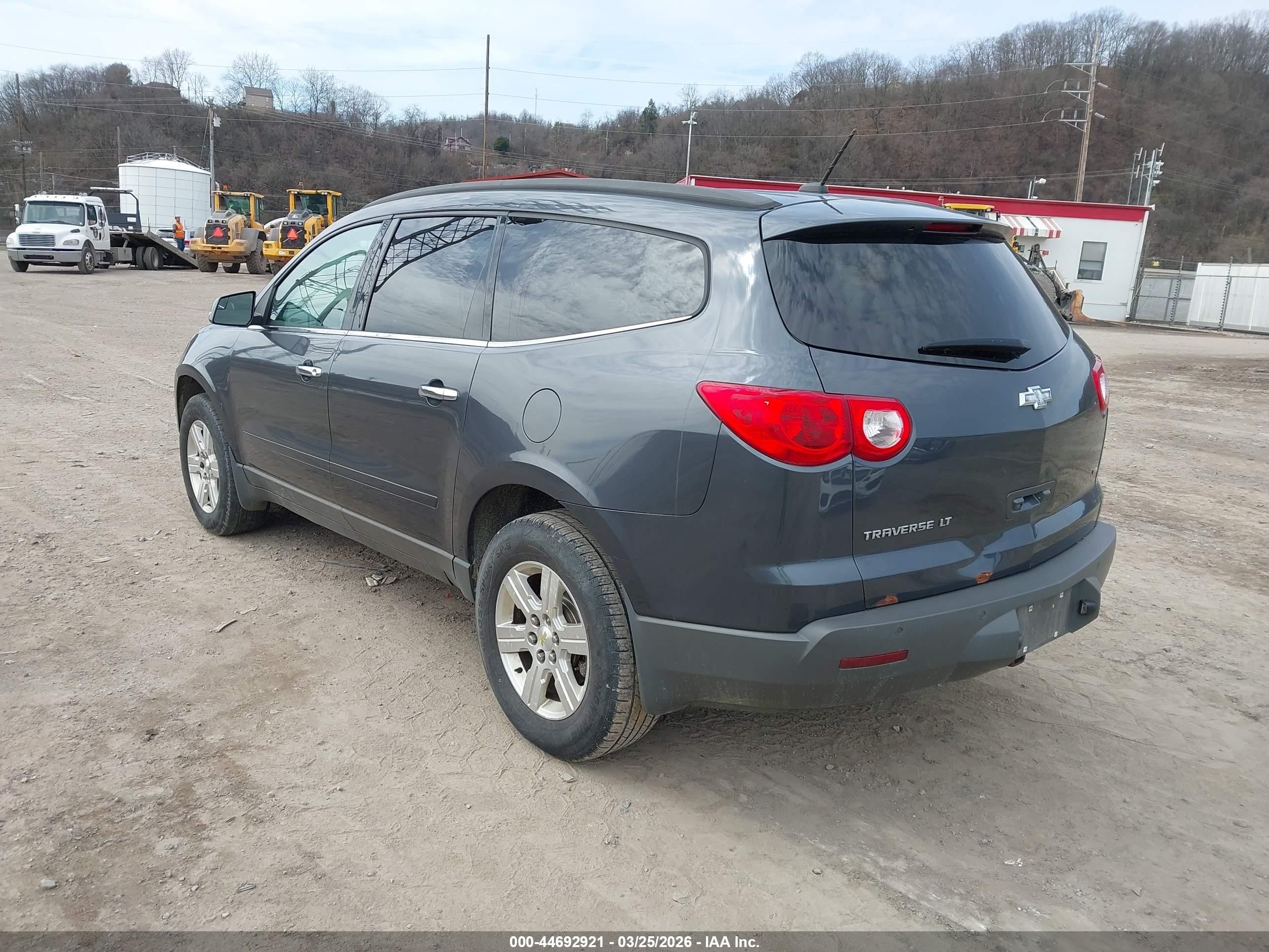2012 Chevrolet Traverse 1lt Gray vin: 1GNKVGED9CJ302343