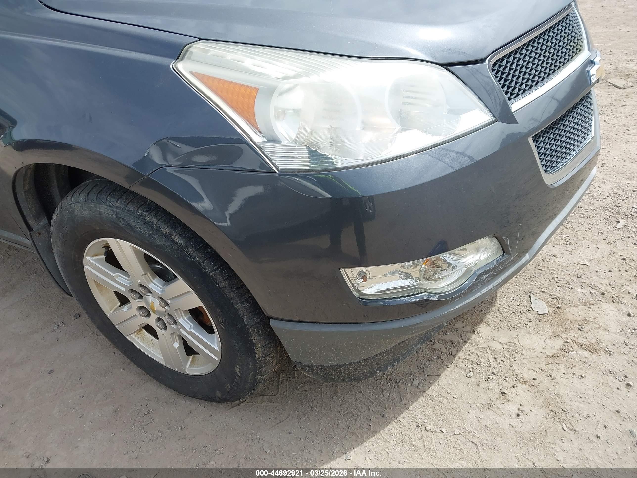 2012 Chevrolet Traverse 1lt Gray vin: 1GNKVGED9CJ302343