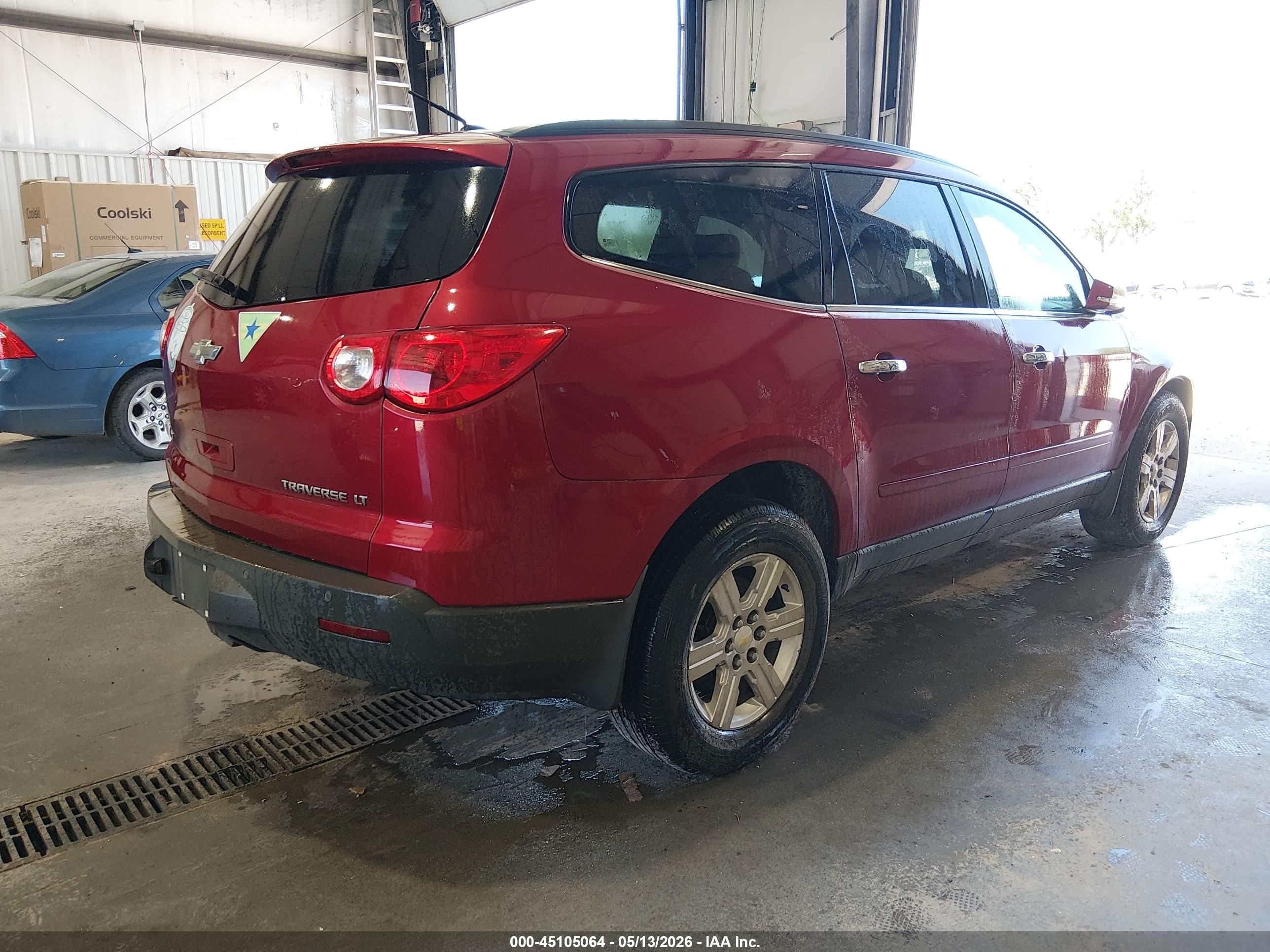 2012 Chevrolet Traverse 1lt Red vin: 1GNKVGED9CJ354328