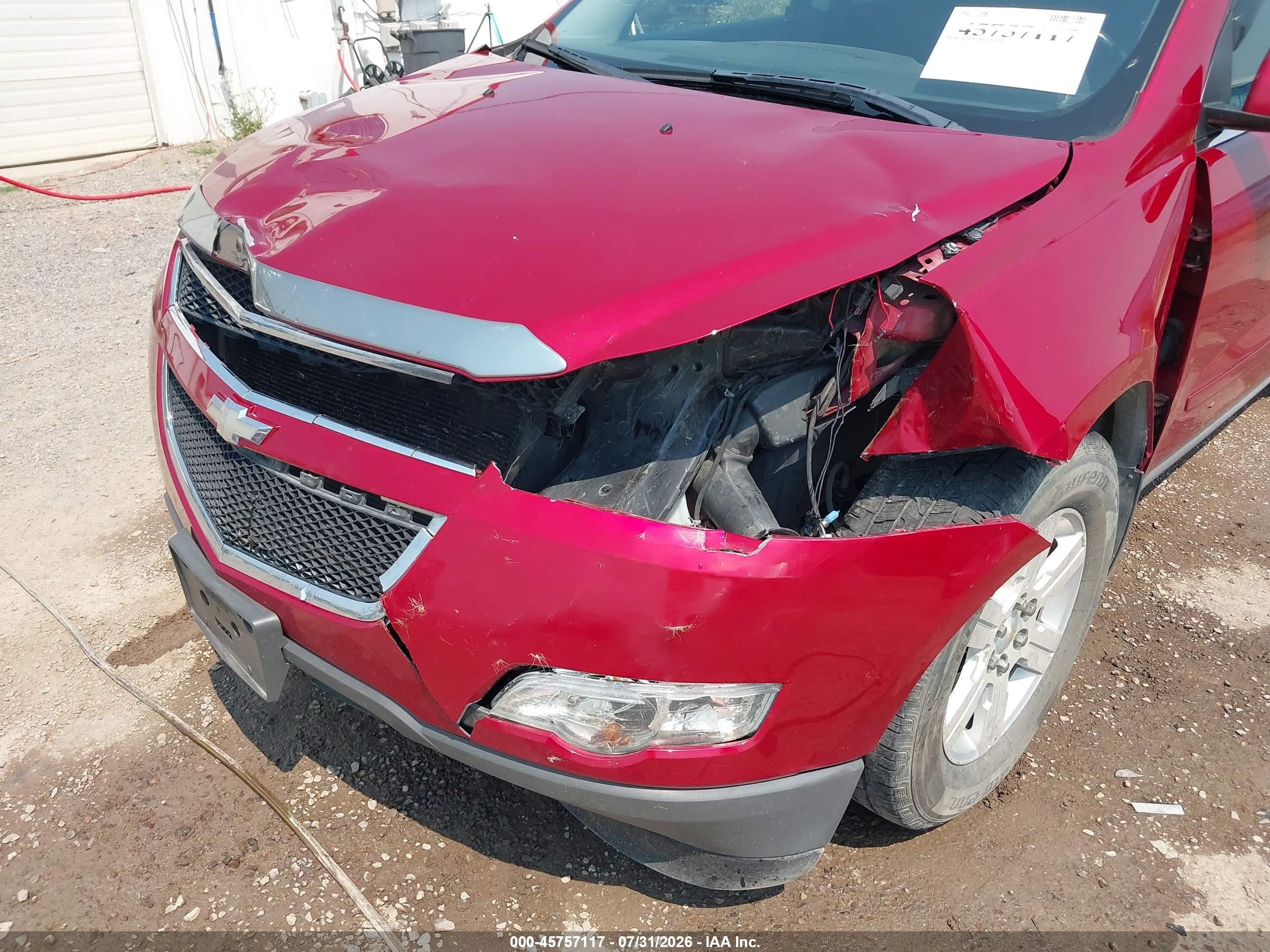 2012 Chevrolet Traverse Lt Red vin: 1GNKVGED9CJ406055
