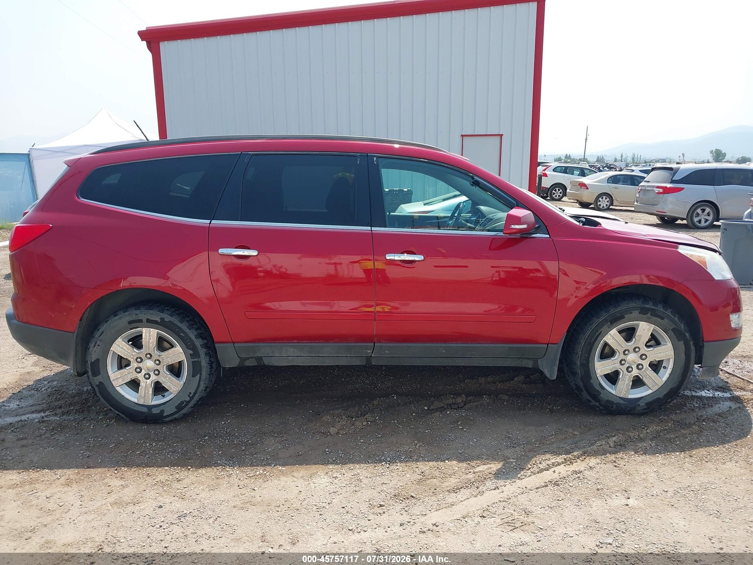 2012 Chevrolet Traverse Lt Red vin: 1GNKVGED9CJ406055