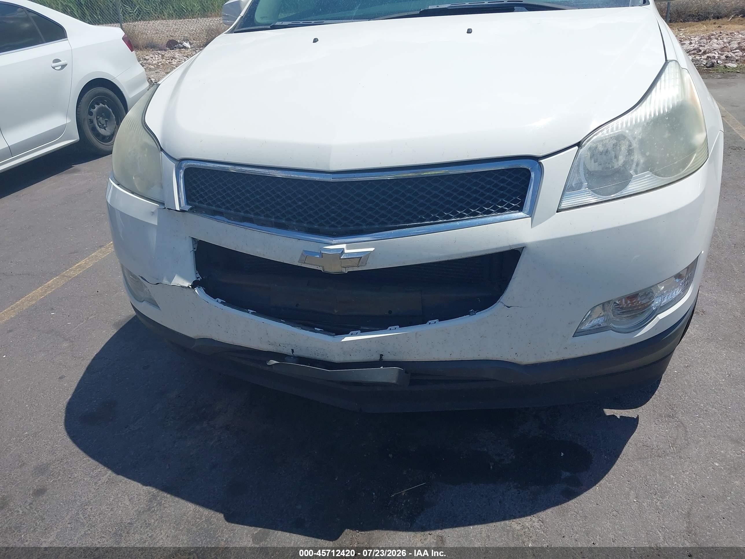 2011 Chevrolet Traverse 1lt White vin: 1GNKVGEDXBJ132718