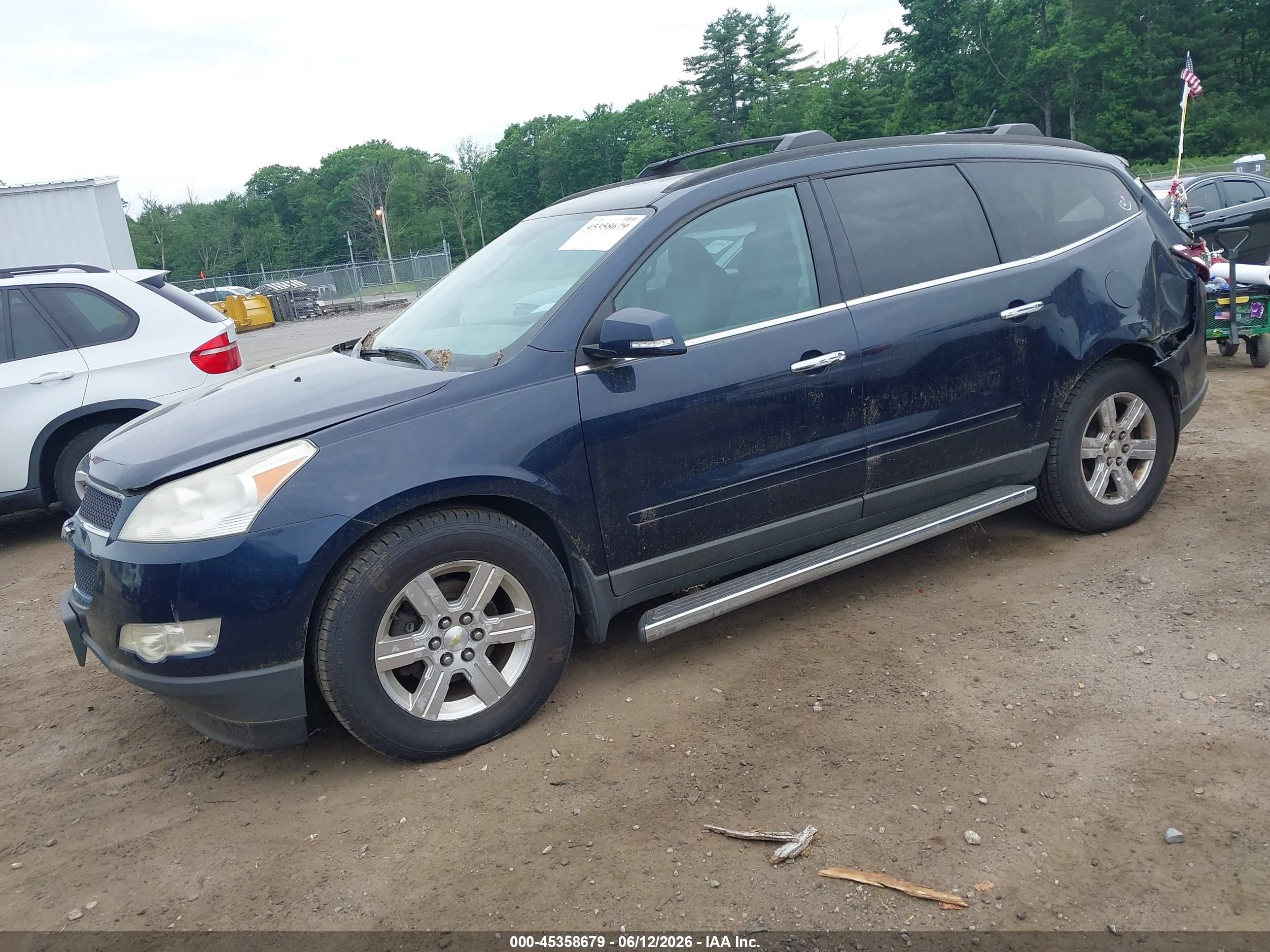 2011 Chevrolet Traverse 1lt Black vin: 1GNKVGEDXBJ399244