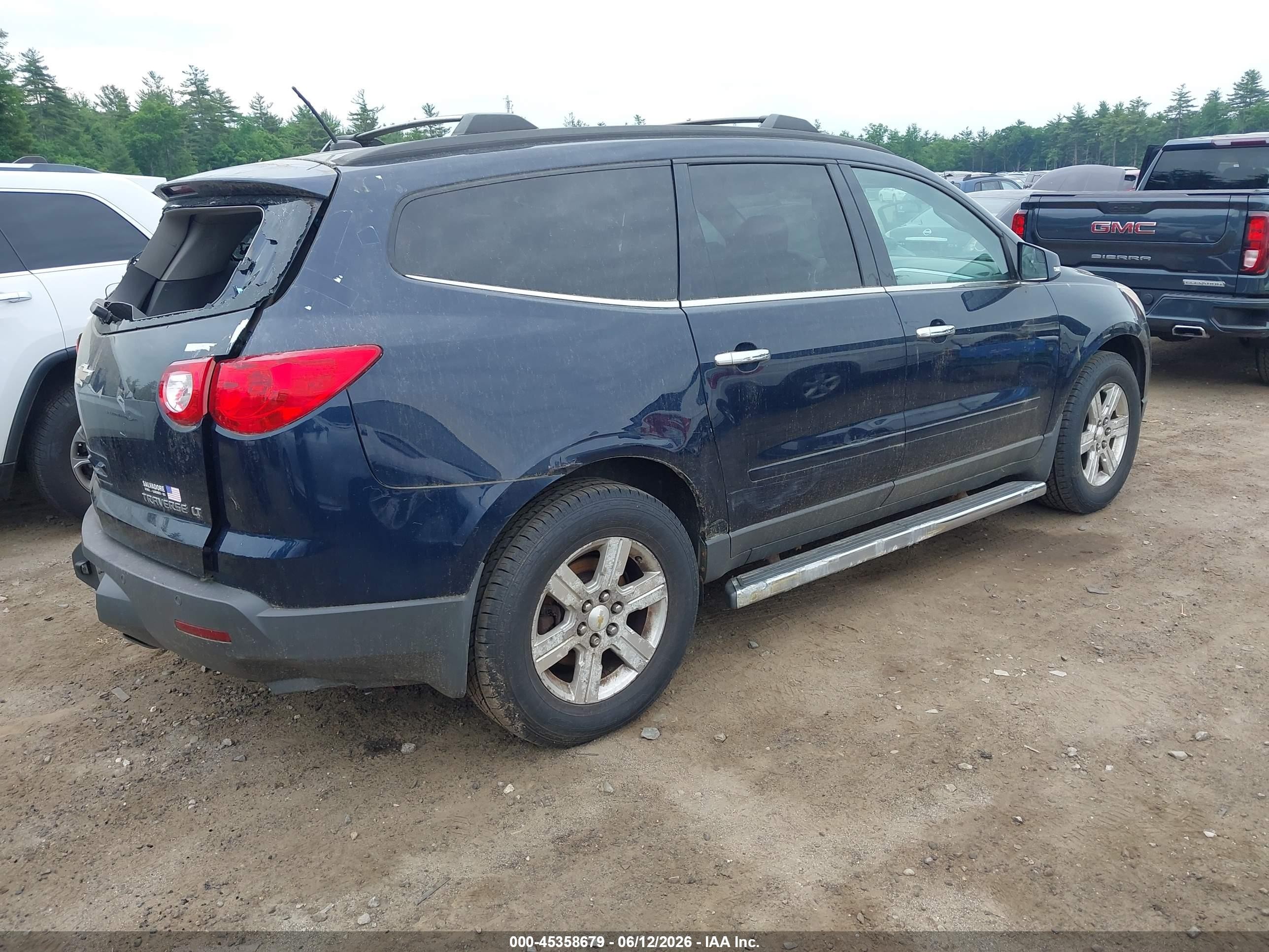 2011 Chevrolet Traverse 1lt Black vin: 1GNKVGEDXBJ399244