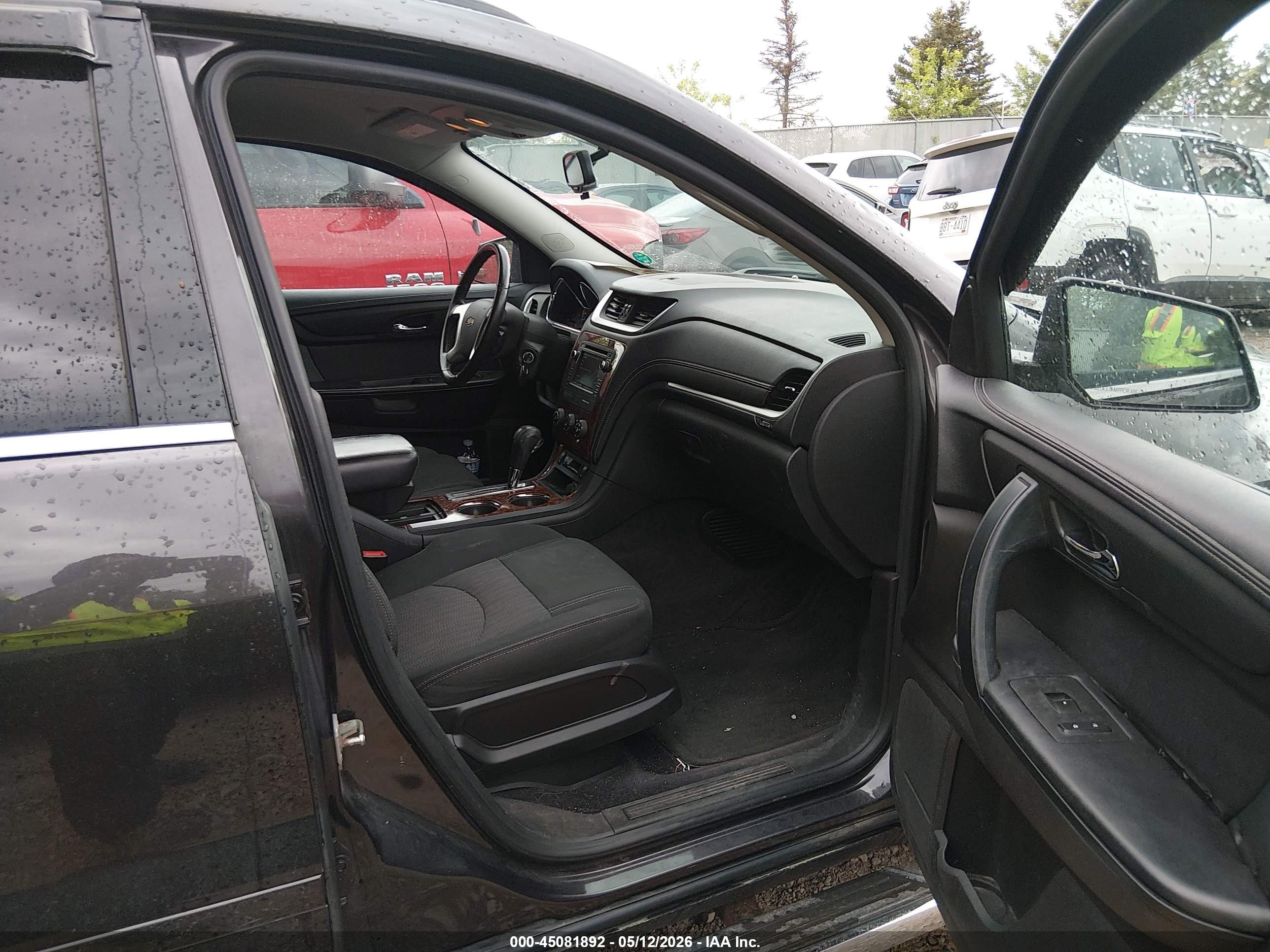 2013 Chevrolet Traverse 1lt Black vin: 1GNKVGKD0DJ114932
