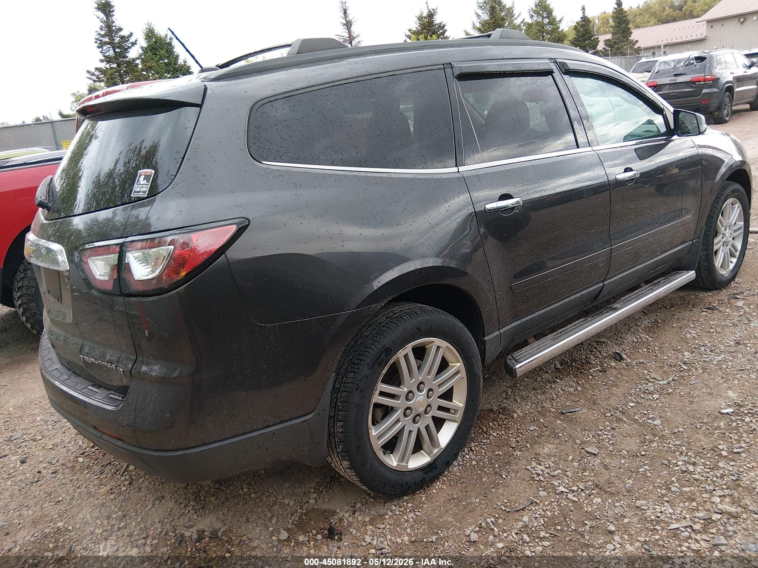 2013 Chevrolet Traverse 1lt Black vin: 1GNKVGKD0DJ114932