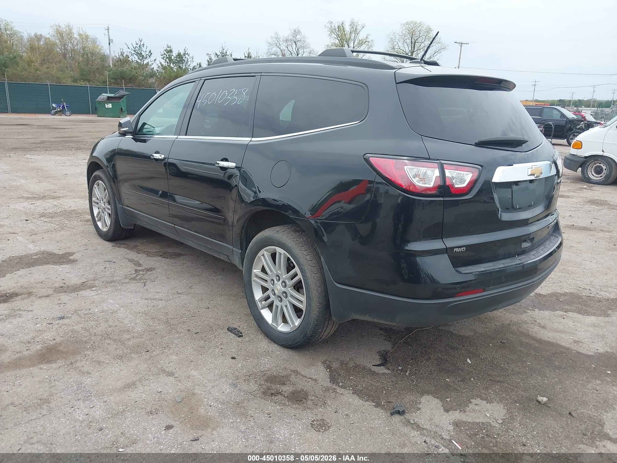 2014 Chevrolet Traverse 1lt Black vin: 1GNKVGKD0EJ220900