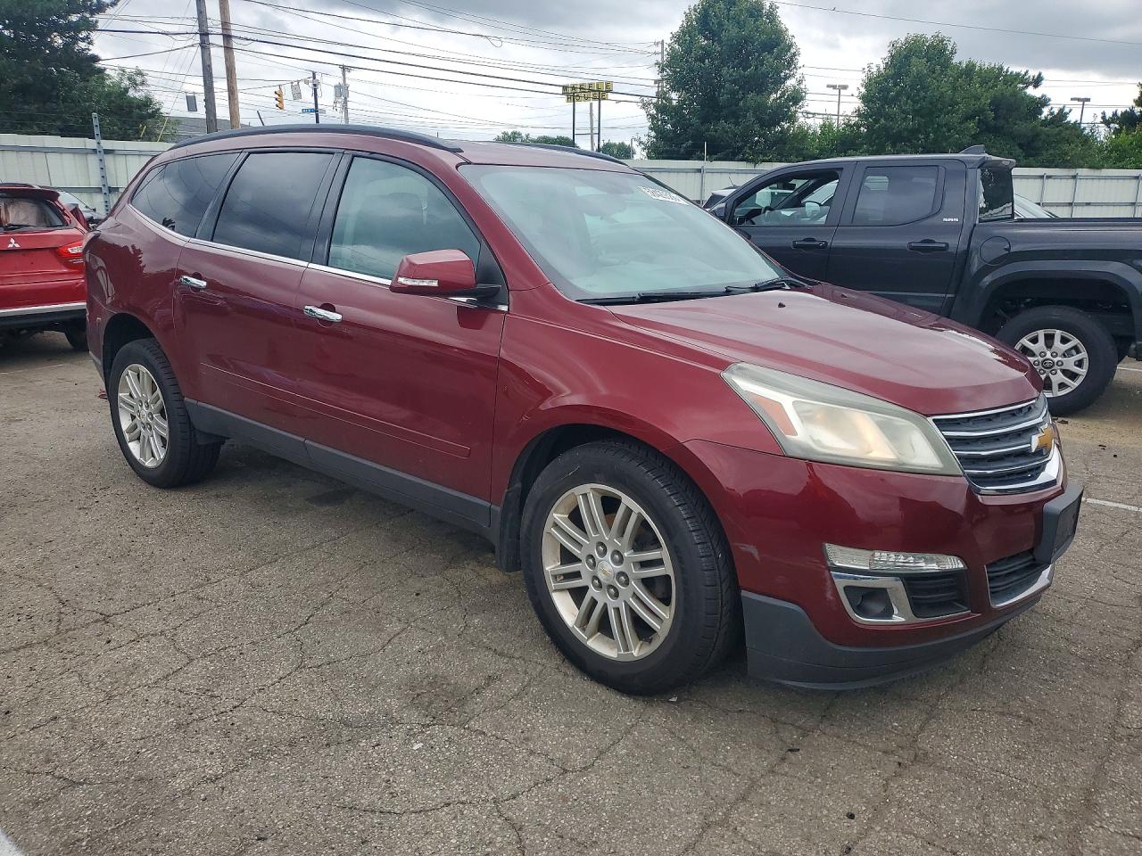 2015 Chevrolet Traverse Lt Burgundy vin: 1GNKVGKD0FJ240856