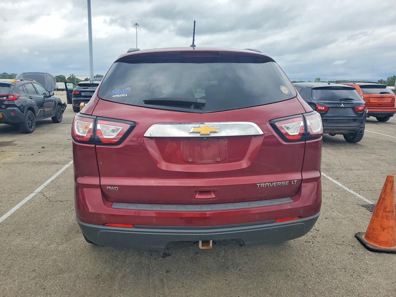 2015 Chevrolet Traverse Lt Burgundy vin: 1GNKVGKD0FJ240856
