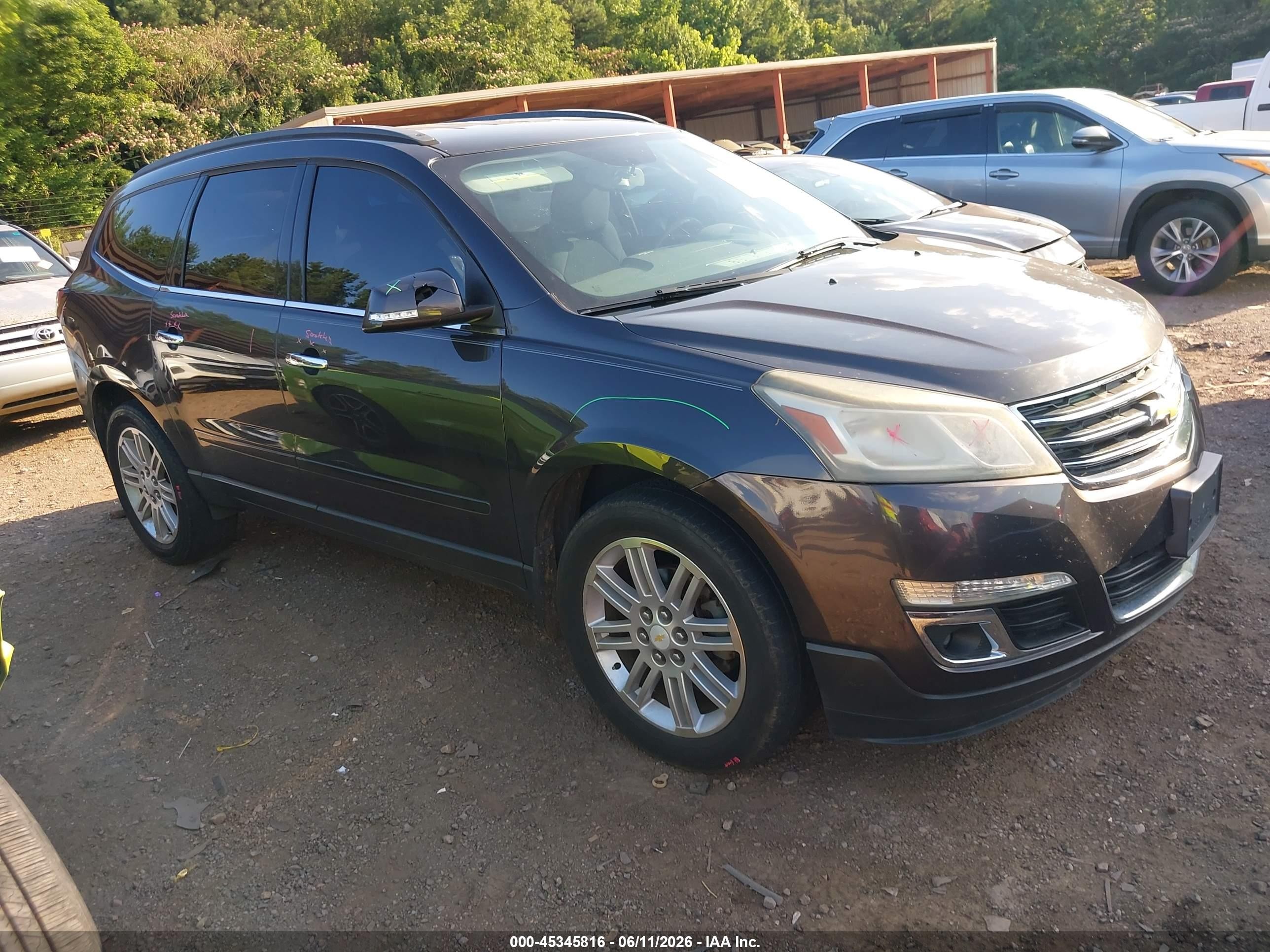2015 Chevrolet Traverse 1lt Black vin: 1GNKVGKD0FJ331674