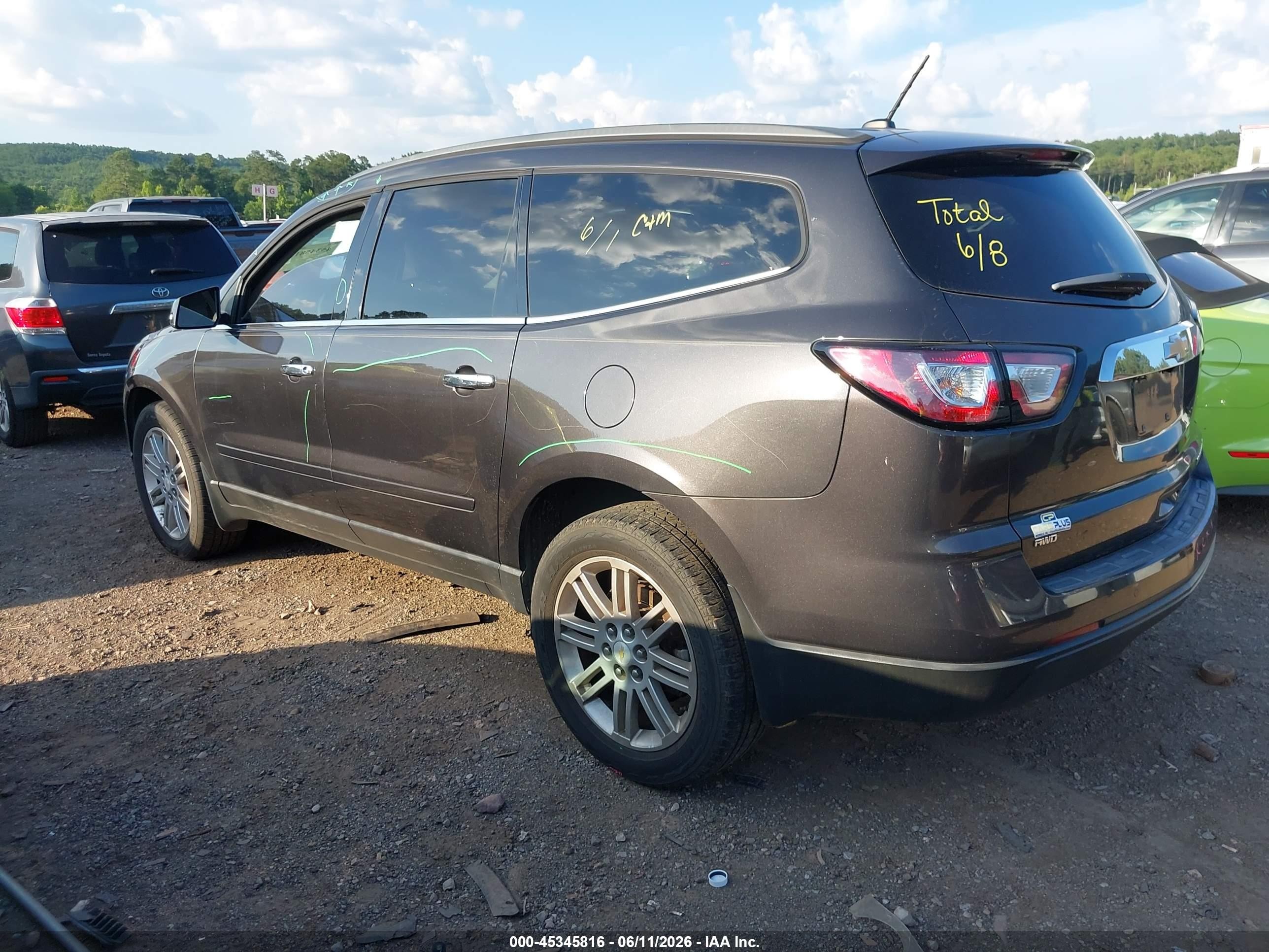 2015 Chevrolet Traverse 1lt Black vin: 1GNKVGKD0FJ331674