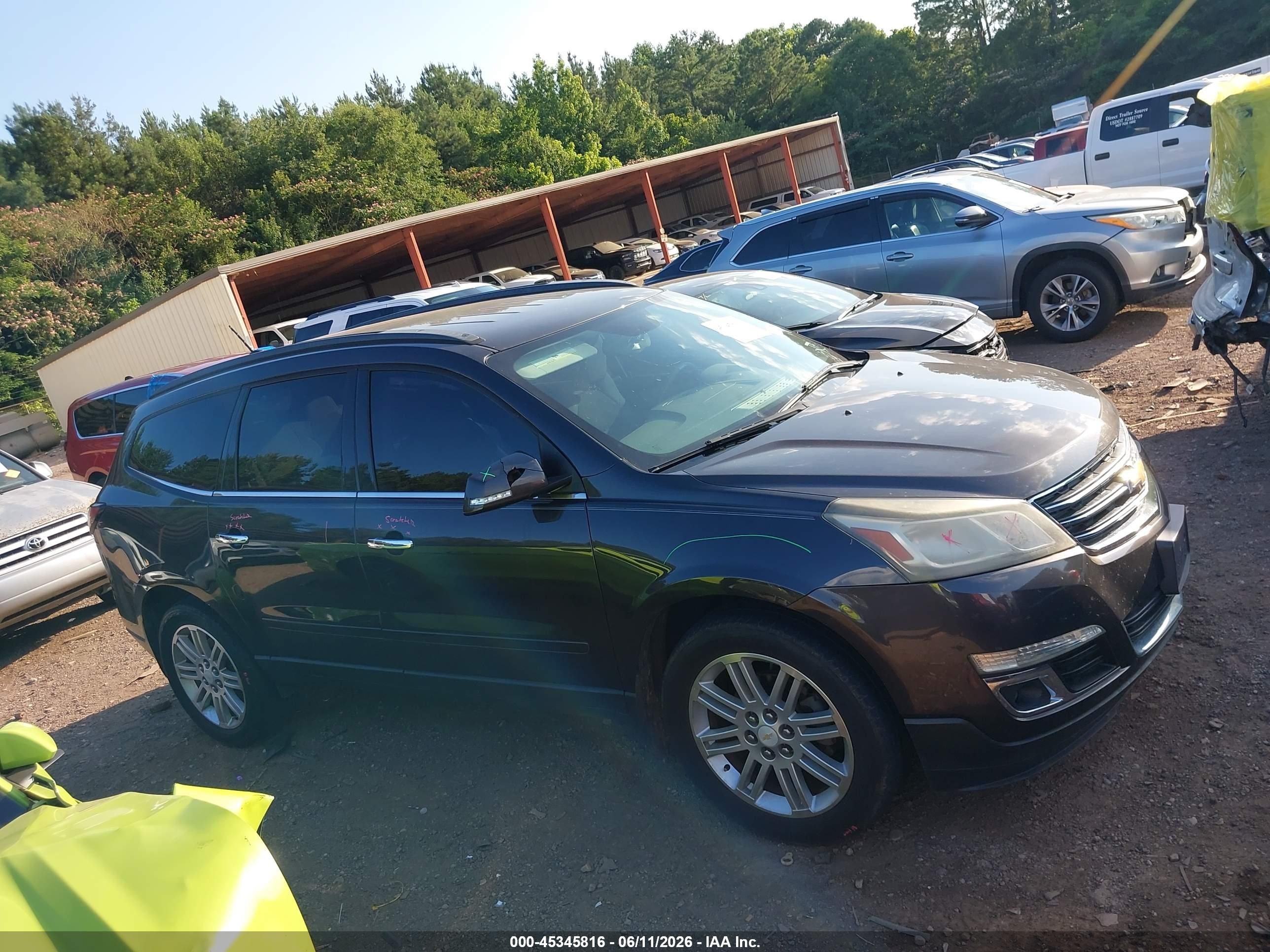 2015 Chevrolet Traverse 1lt Black vin: 1GNKVGKD0FJ331674