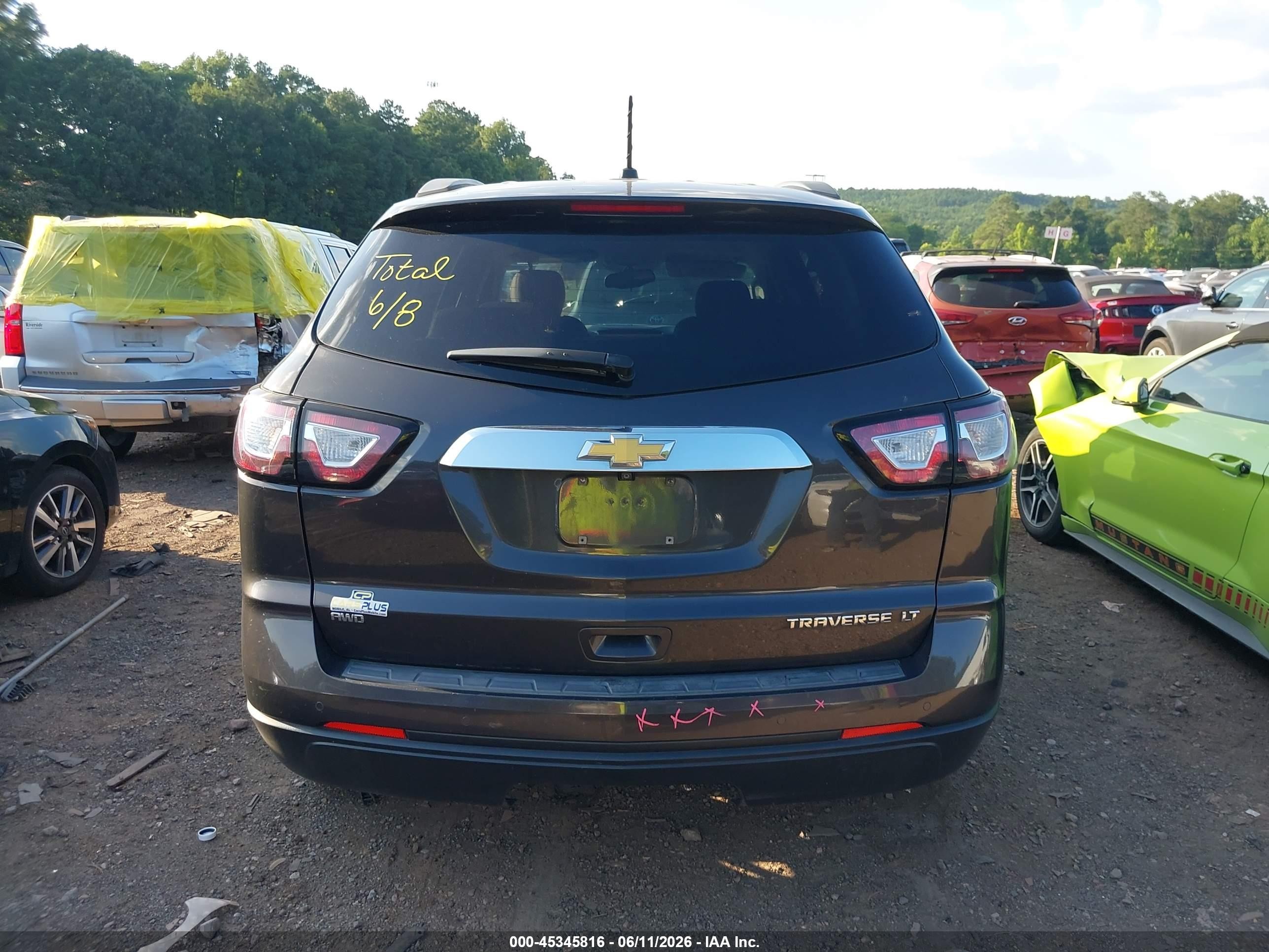 2015 Chevrolet Traverse 1lt Black vin: 1GNKVGKD0FJ331674