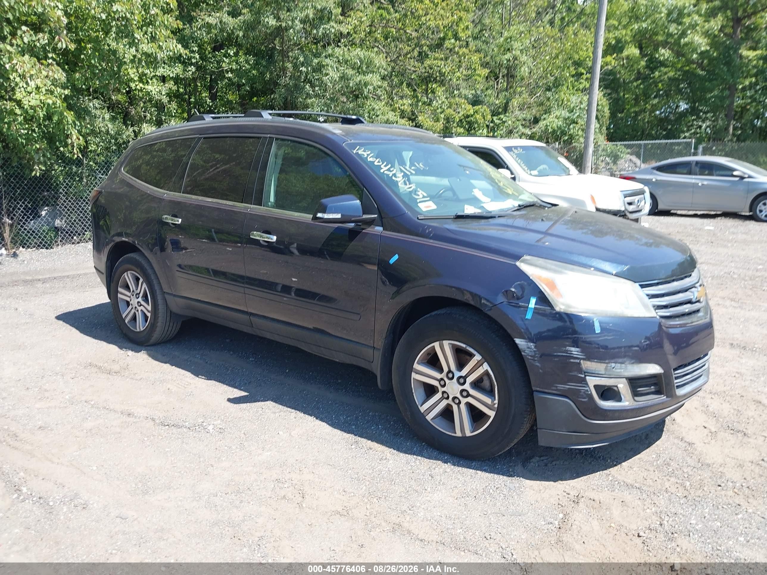 2015 Chevrolet Traverse Lt Синий vin: 1GNKVGKD0FJ373746