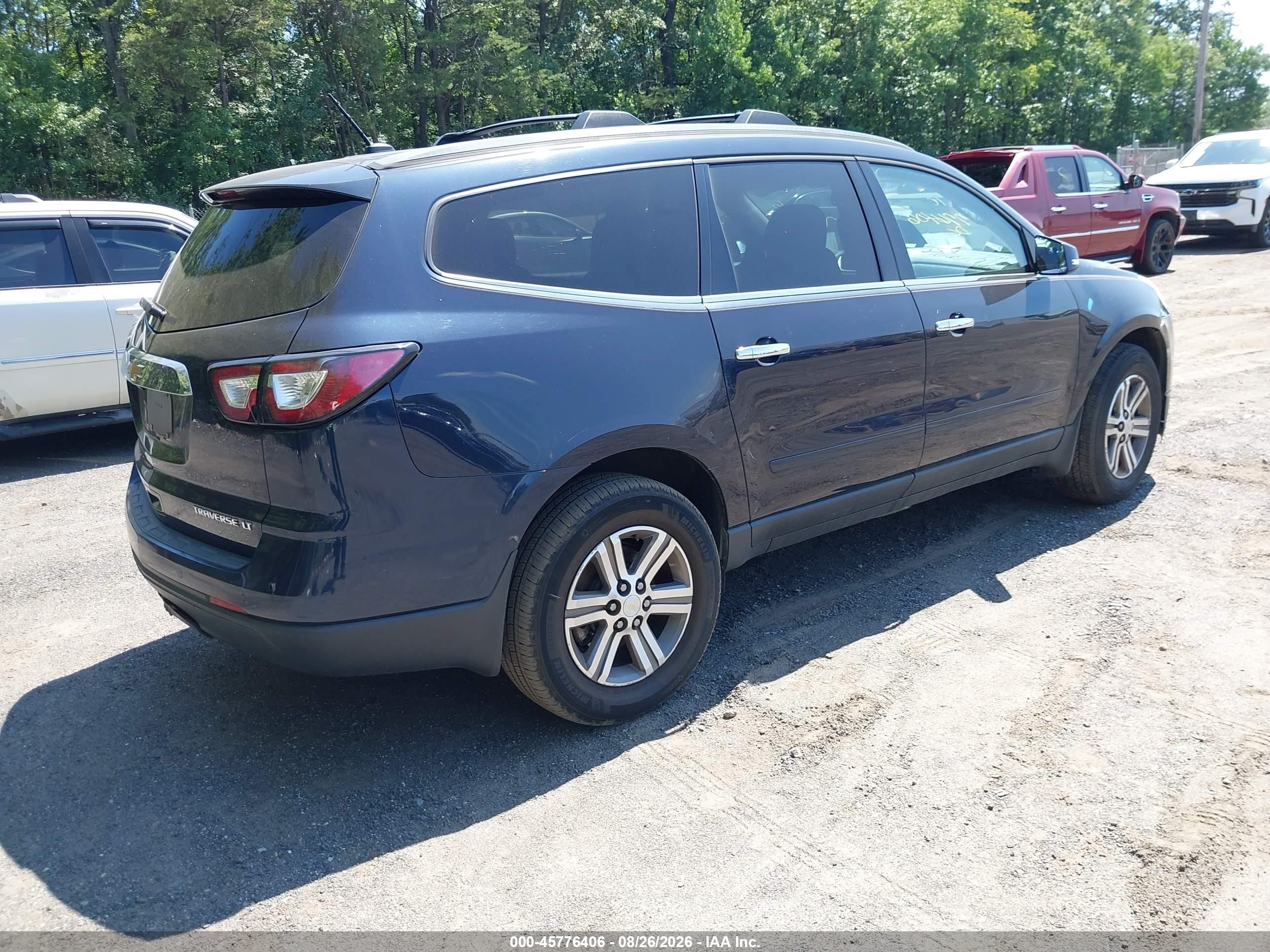 2015 Chevrolet Traverse Lt Синий vin: 1GNKVGKD0FJ373746