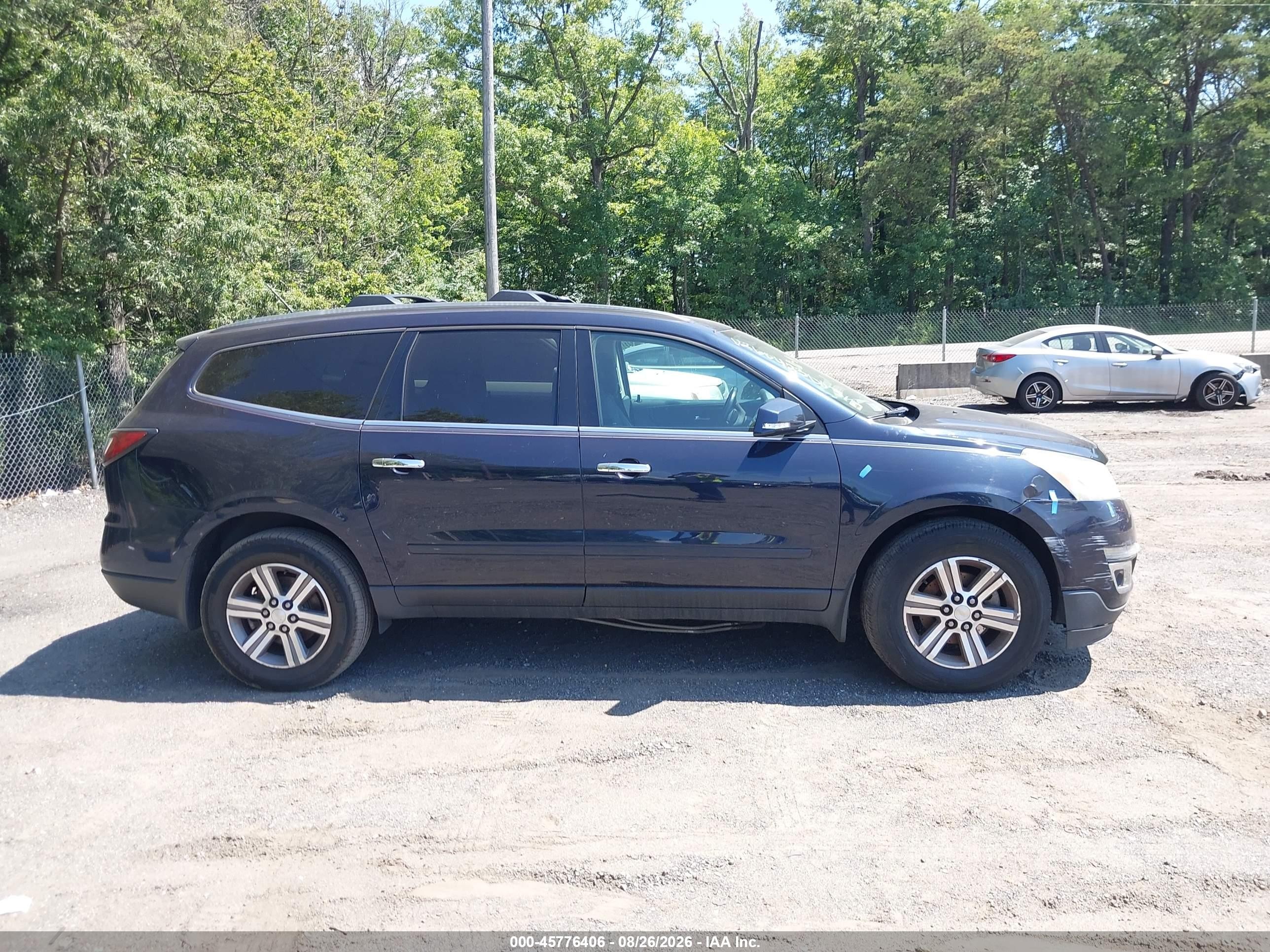 2015 Chevrolet Traverse Lt Синий vin: 1GNKVGKD0FJ373746