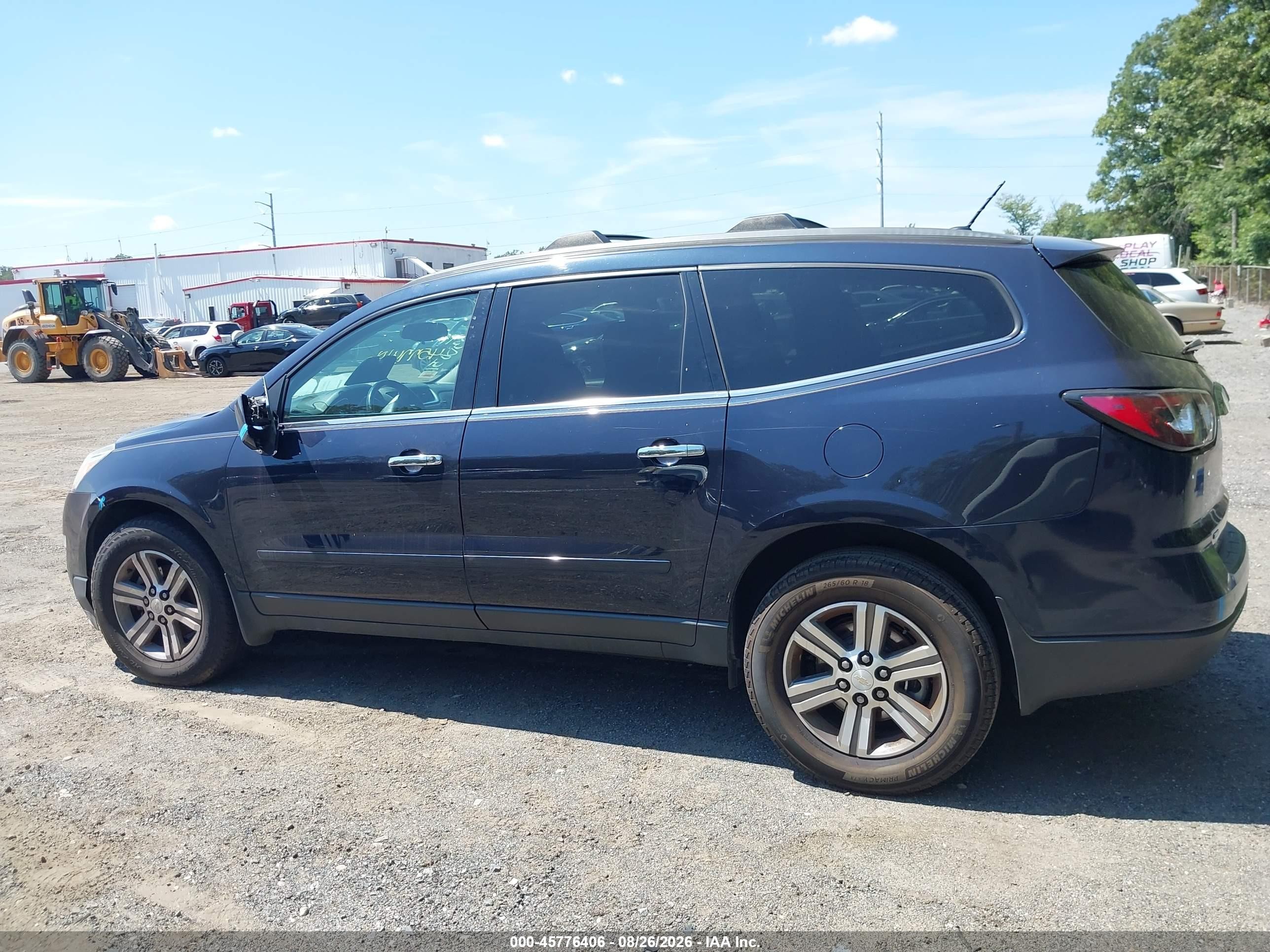 2015 Chevrolet Traverse Lt Синий vin: 1GNKVGKD0FJ373746