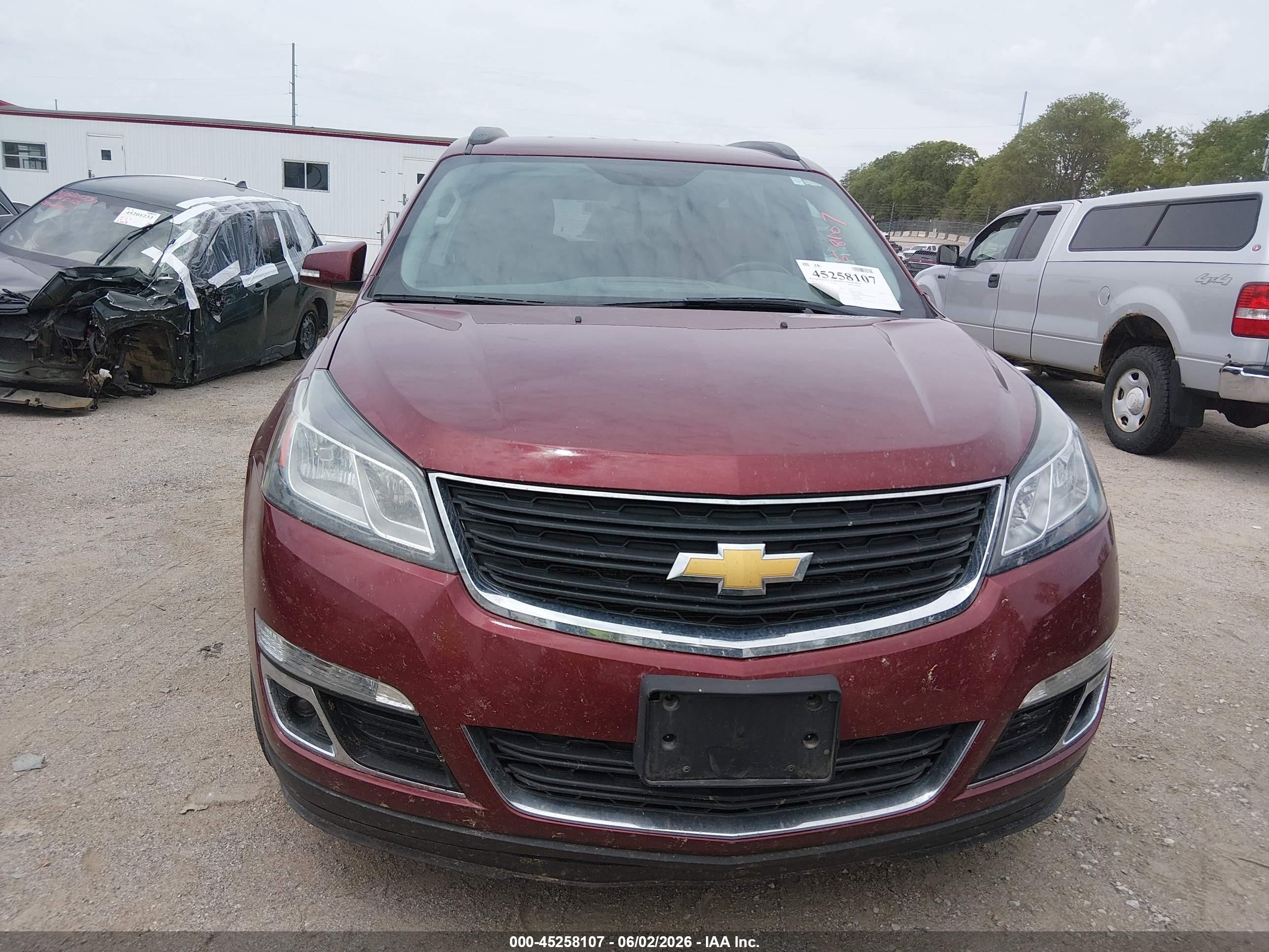 2017 Chevrolet Traverse 1lt Maroon vin: 1GNKVGKD0HJ238107