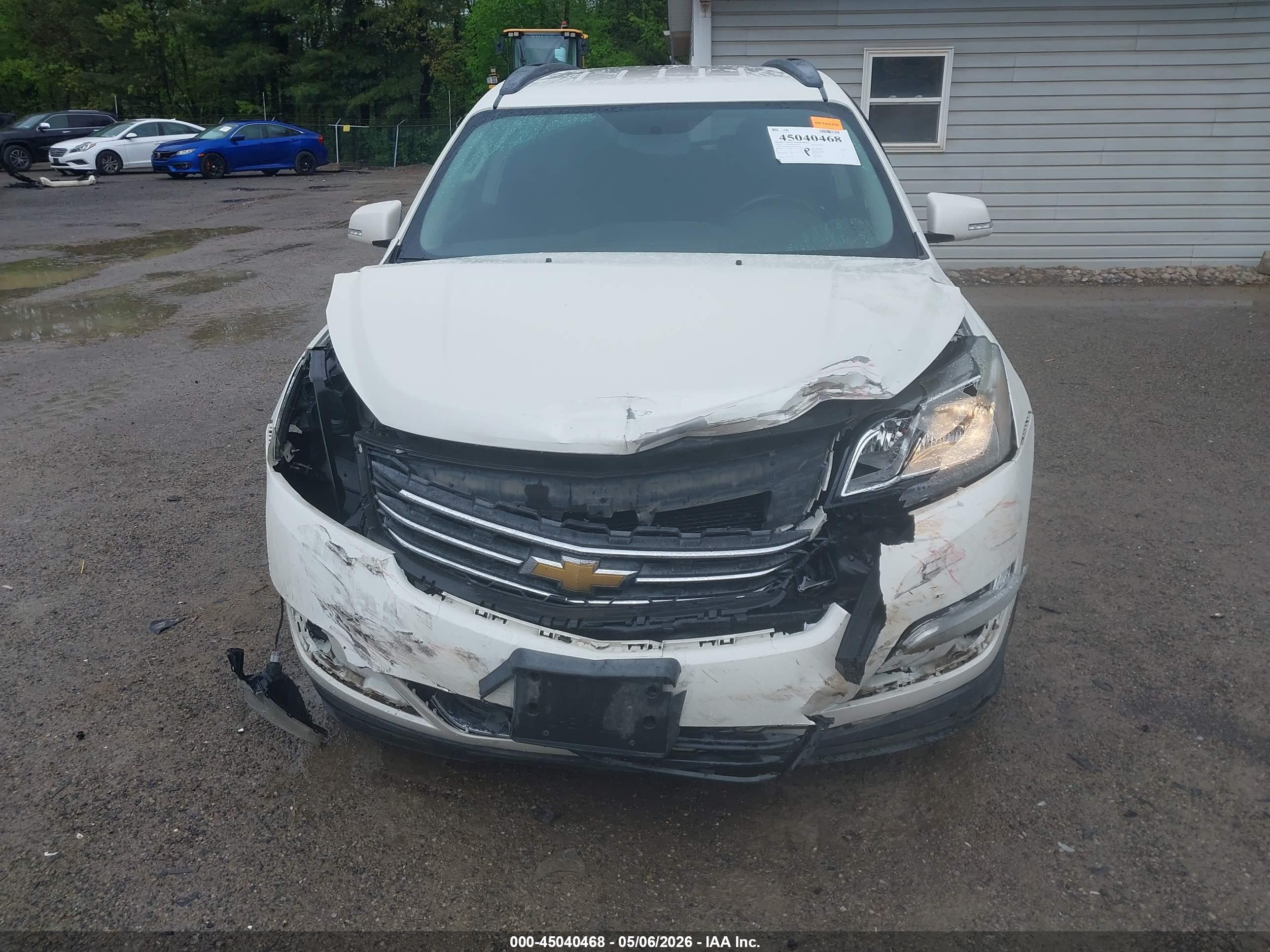 2014 Chevrolet Traverse 1lt White vin: 1GNKVGKD1EJ337059