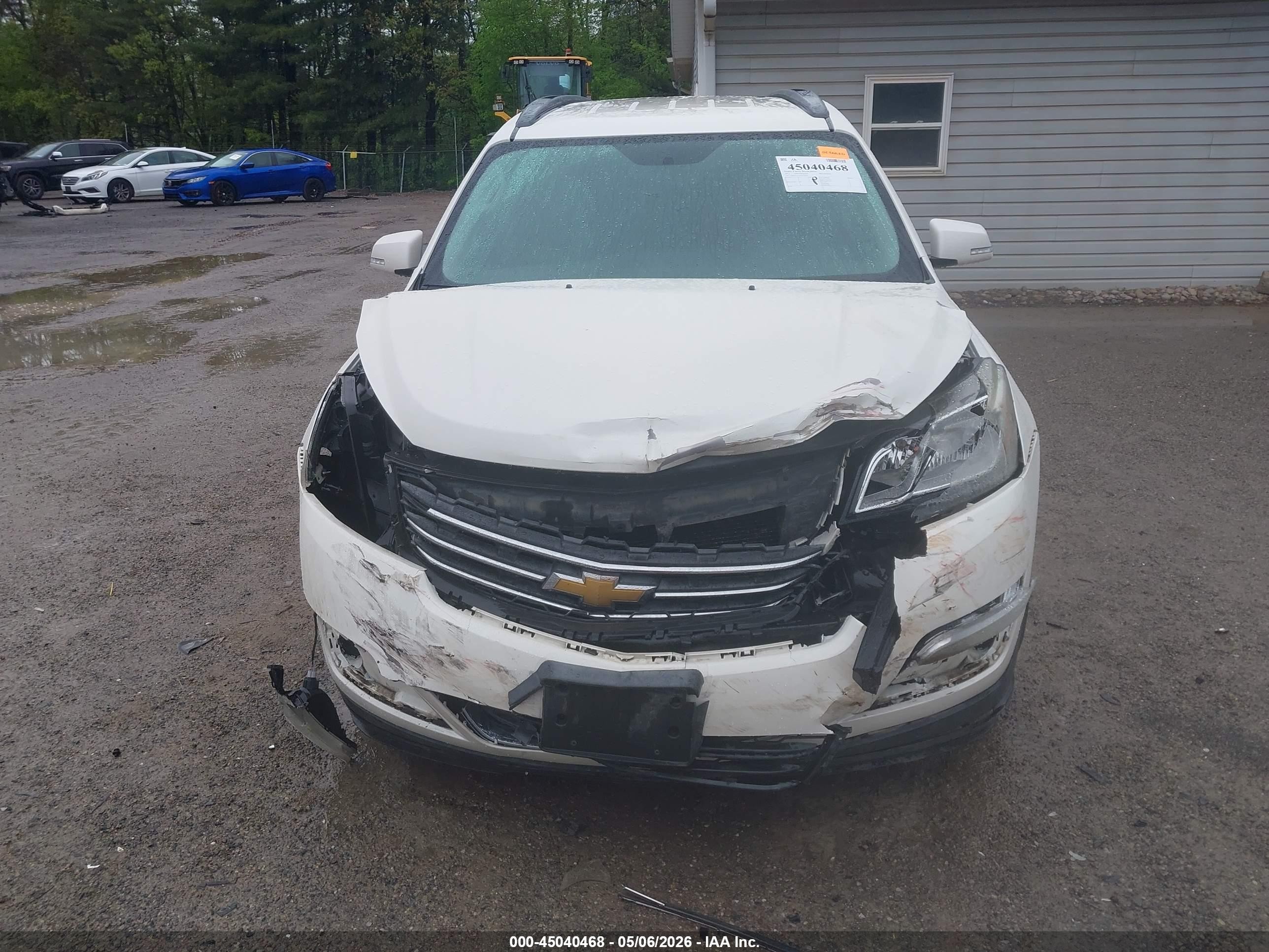 2014 Chevrolet Traverse 1lt White vin: 1GNKVGKD1EJ337059