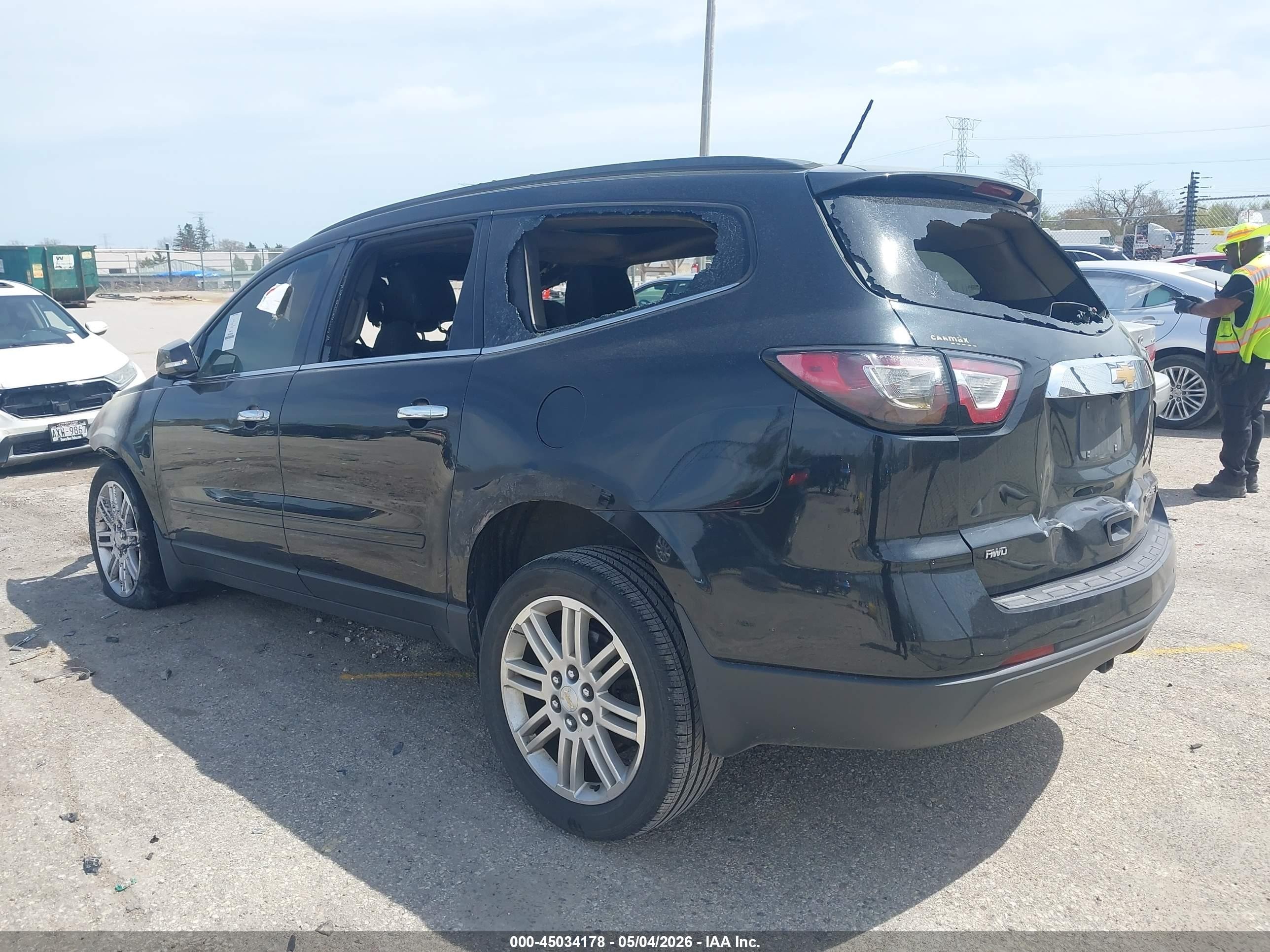 2015 Chevrolet Traverse 1lt Черный vin: 1GNKVGKD1FJ151927