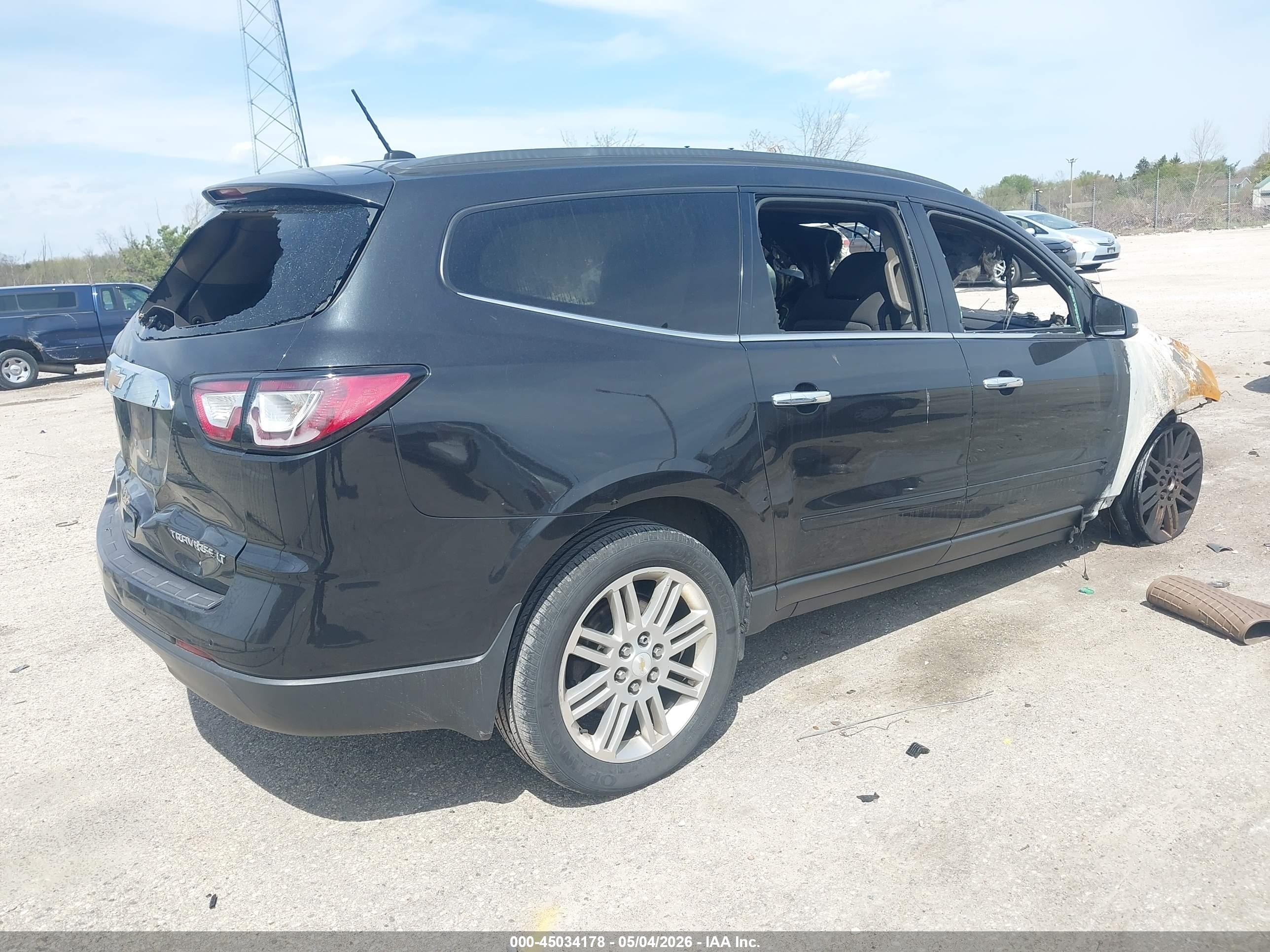 2015 Chevrolet Traverse 1lt Черный vin: 1GNKVGKD1FJ151927