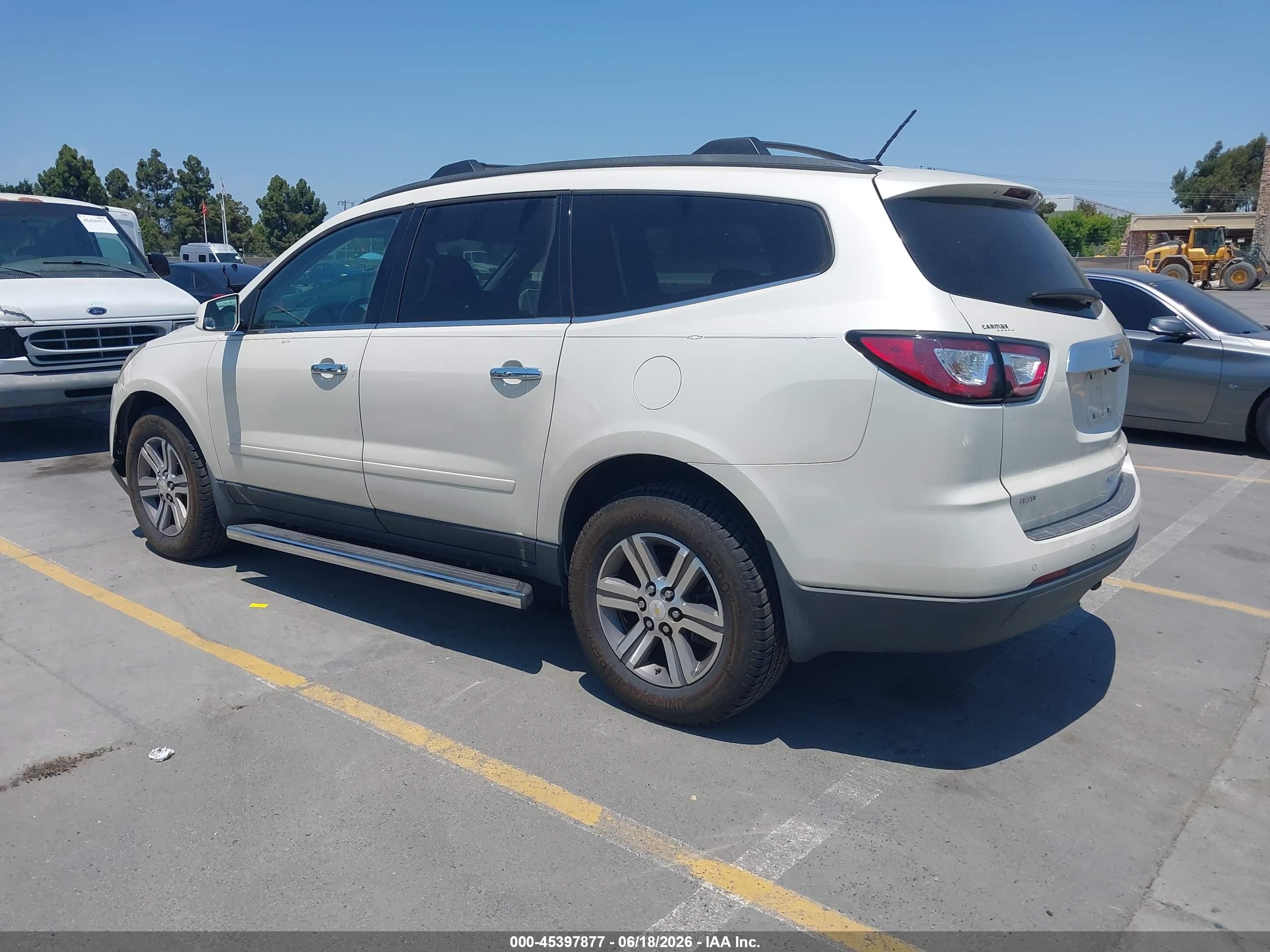 2015 Chevrolet Traverse 1lt White vin: 1GNKVGKD1FJ249758