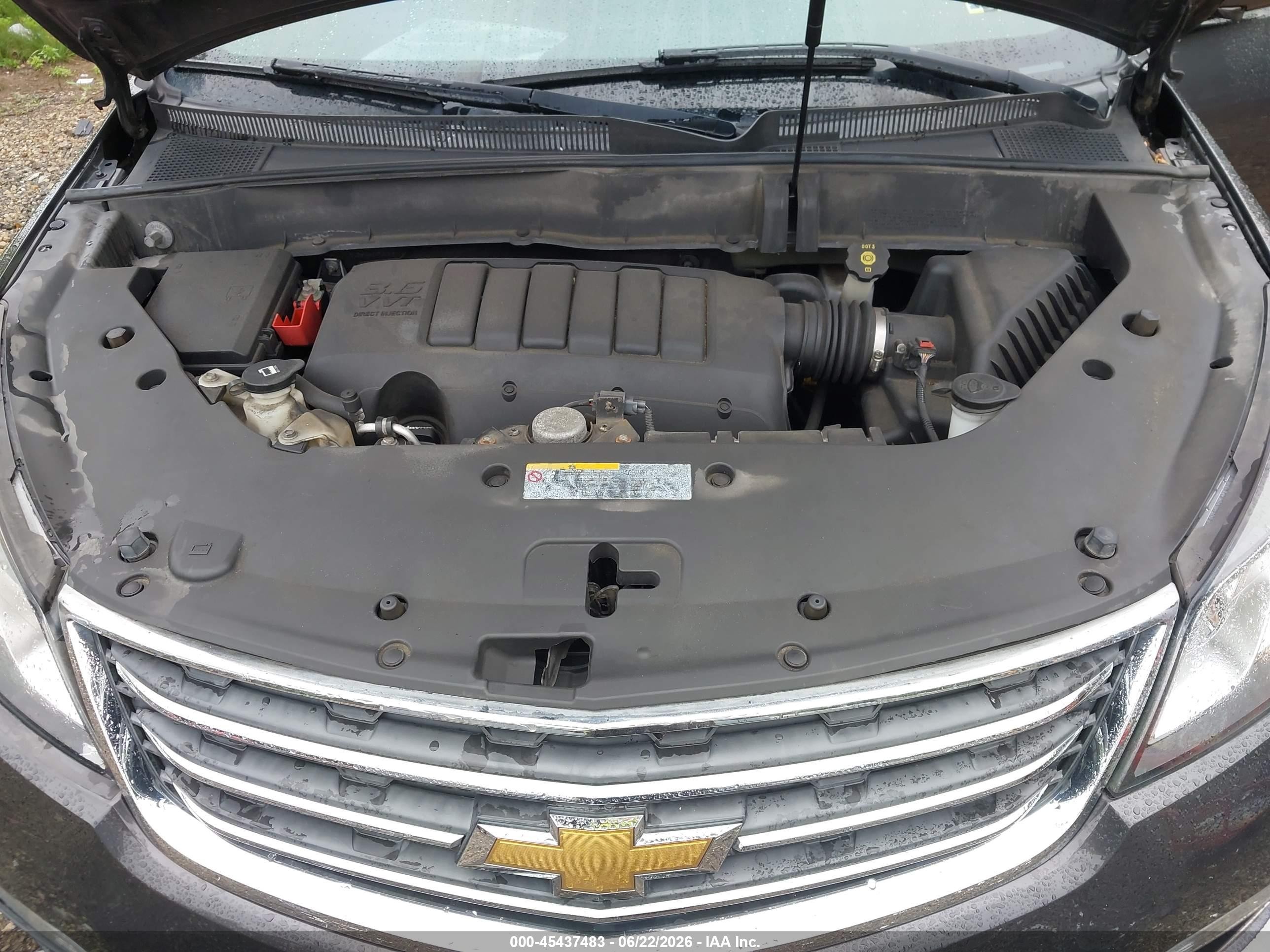 2015 Chevrolet Traverse 1lt Серый vin: 1GNKVGKD1FJ380821