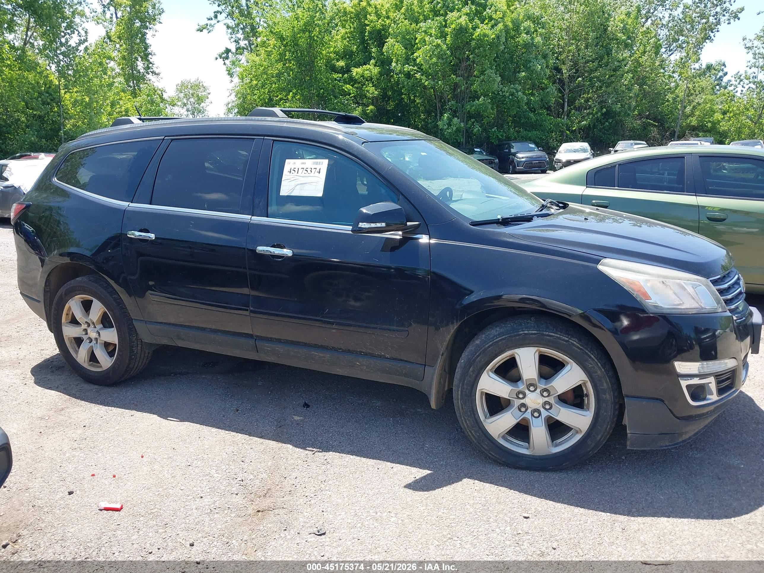 2016 Chevrolet Traverse 1lt Black vin: 1GNKVGKD1GJ299142
