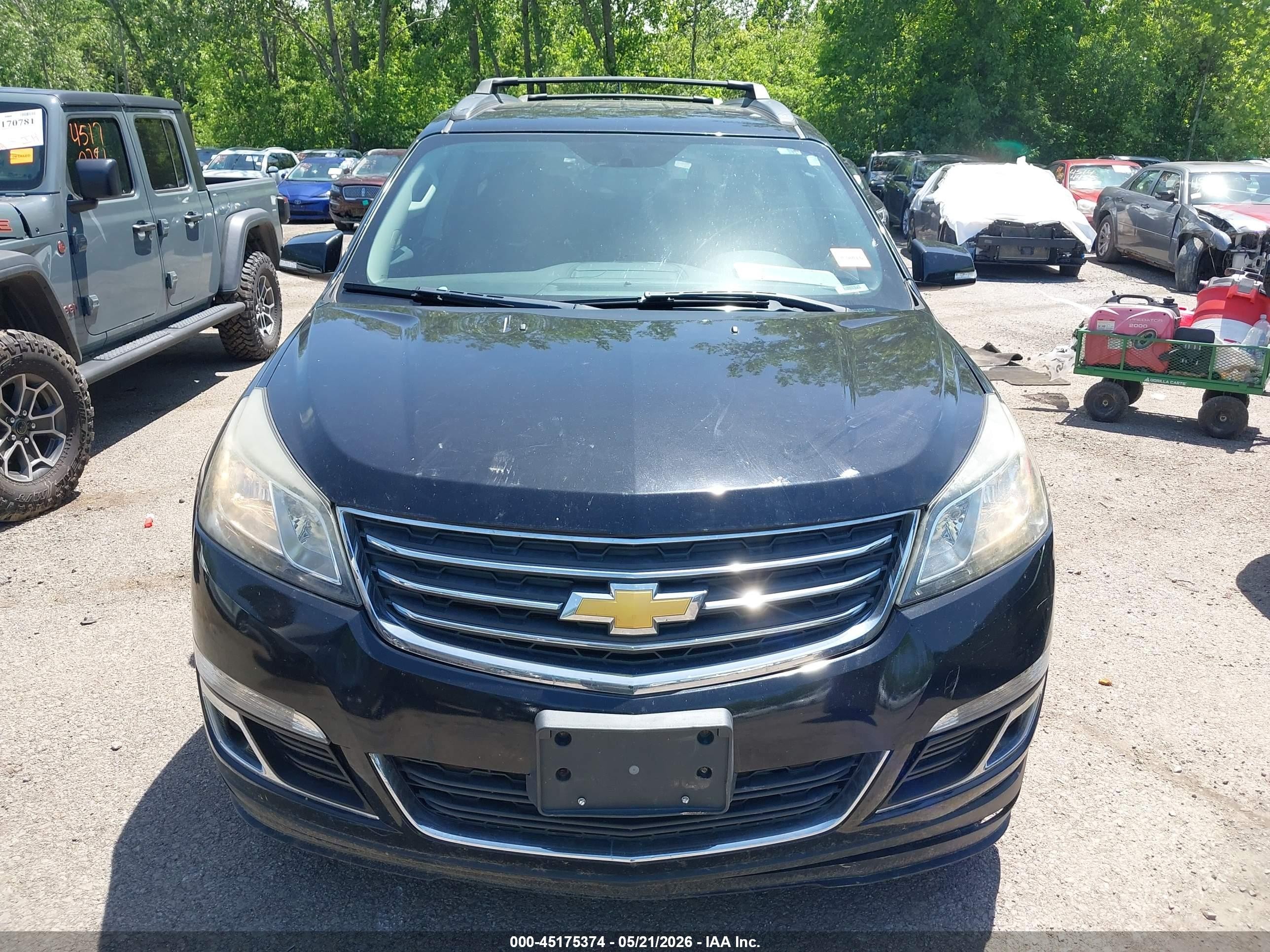 2016 Chevrolet Traverse 1lt Black vin: 1GNKVGKD1GJ299142