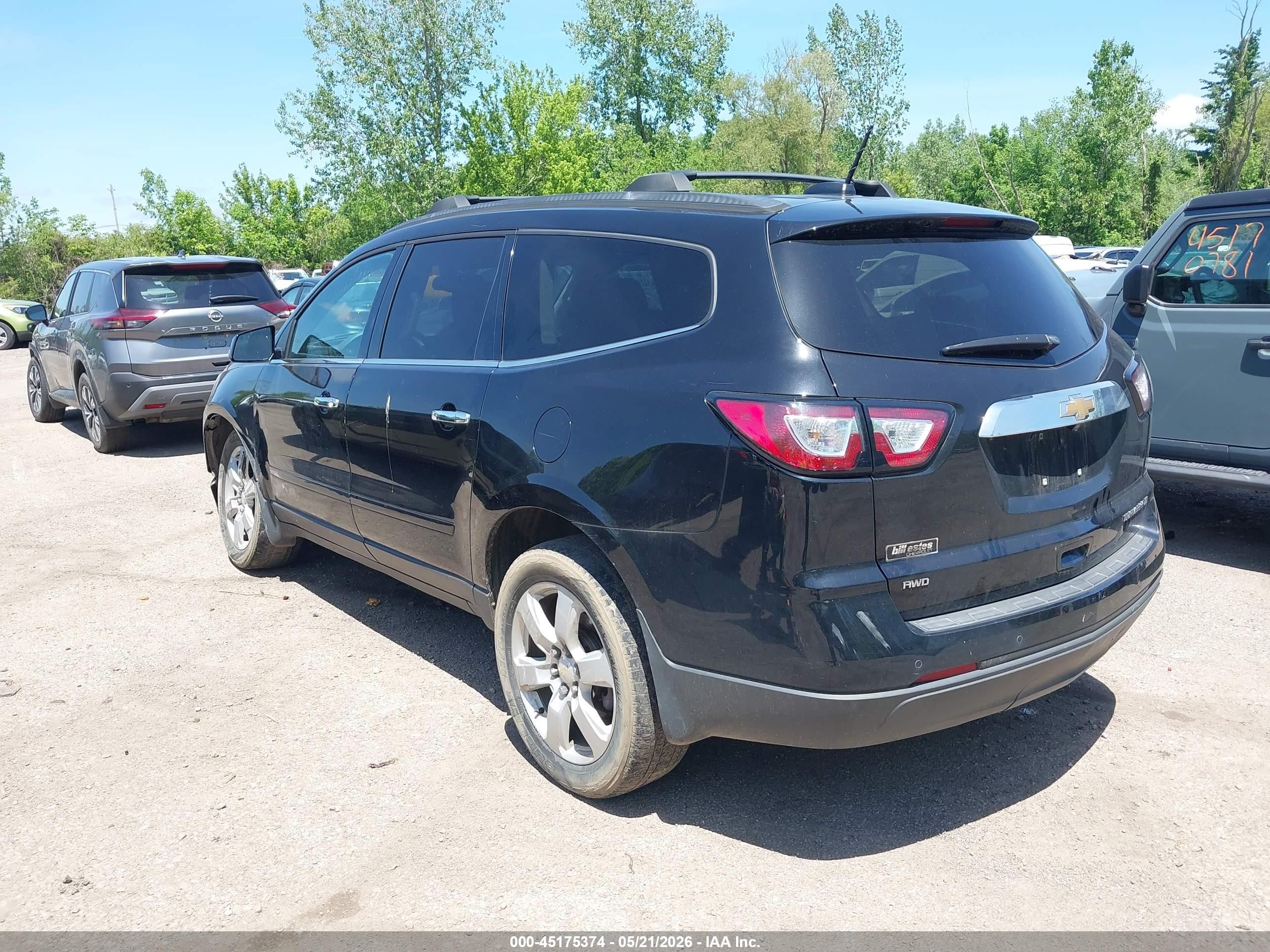 2016 Chevrolet Traverse 1lt Black vin: 1GNKVGKD1GJ299142