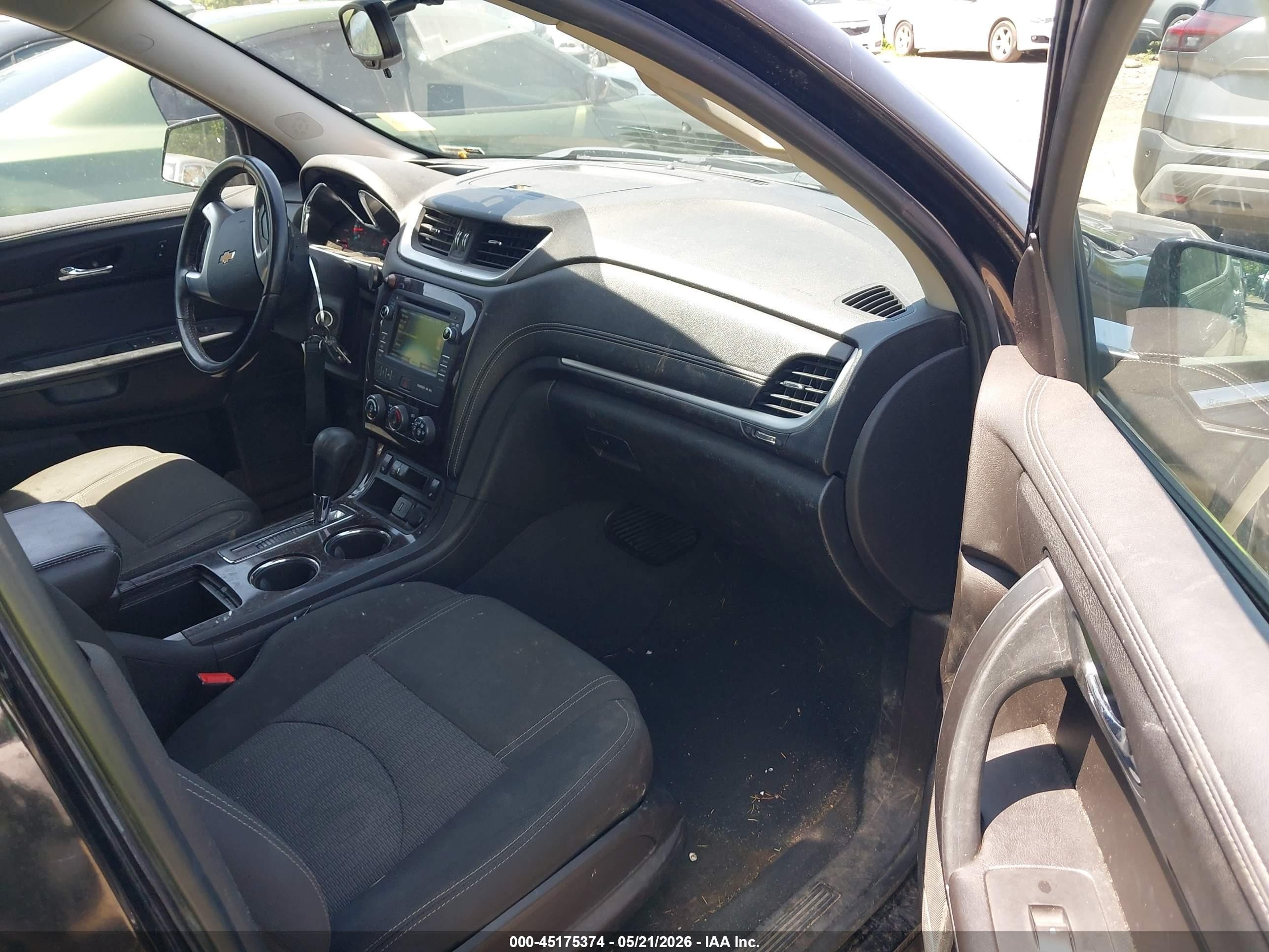 2016 Chevrolet Traverse 1lt Black vin: 1GNKVGKD1GJ299142