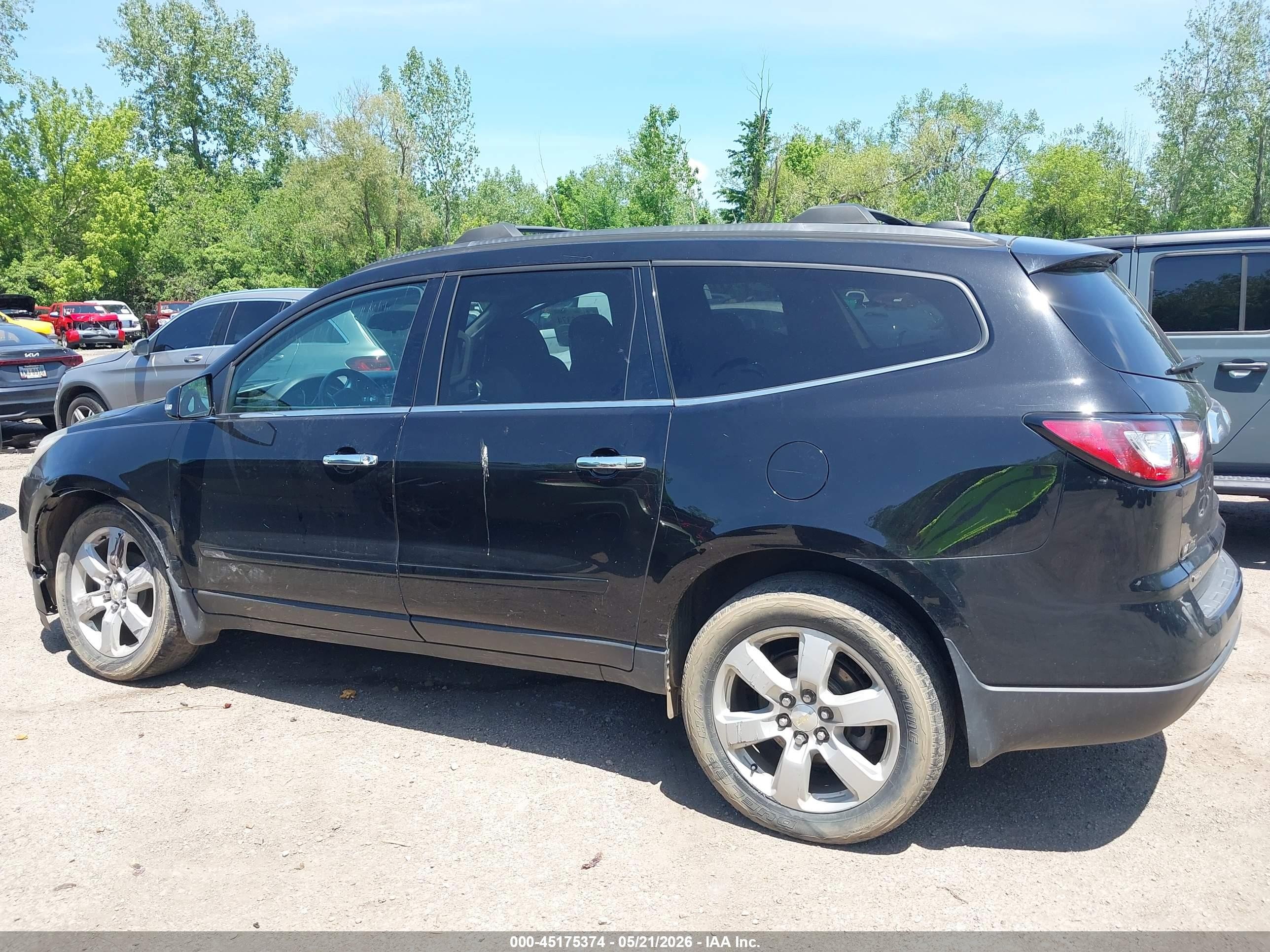 2016 Chevrolet Traverse 1lt Black vin: 1GNKVGKD1GJ299142