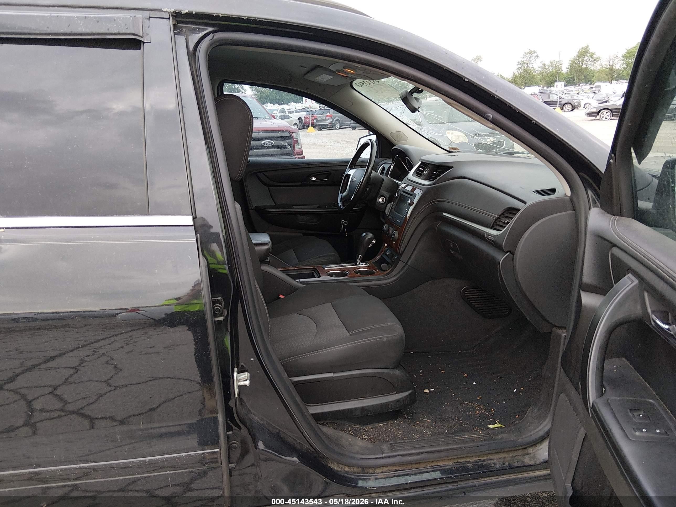 2013 Chevrolet Traverse 1lt Black vin: 1GNKVGKD2DJ216023