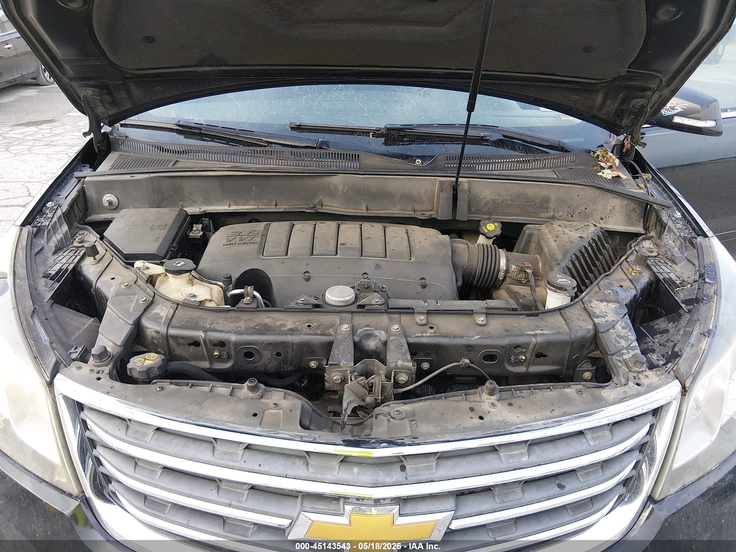 2013 Chevrolet Traverse 1lt Black vin: 1GNKVGKD2DJ216023