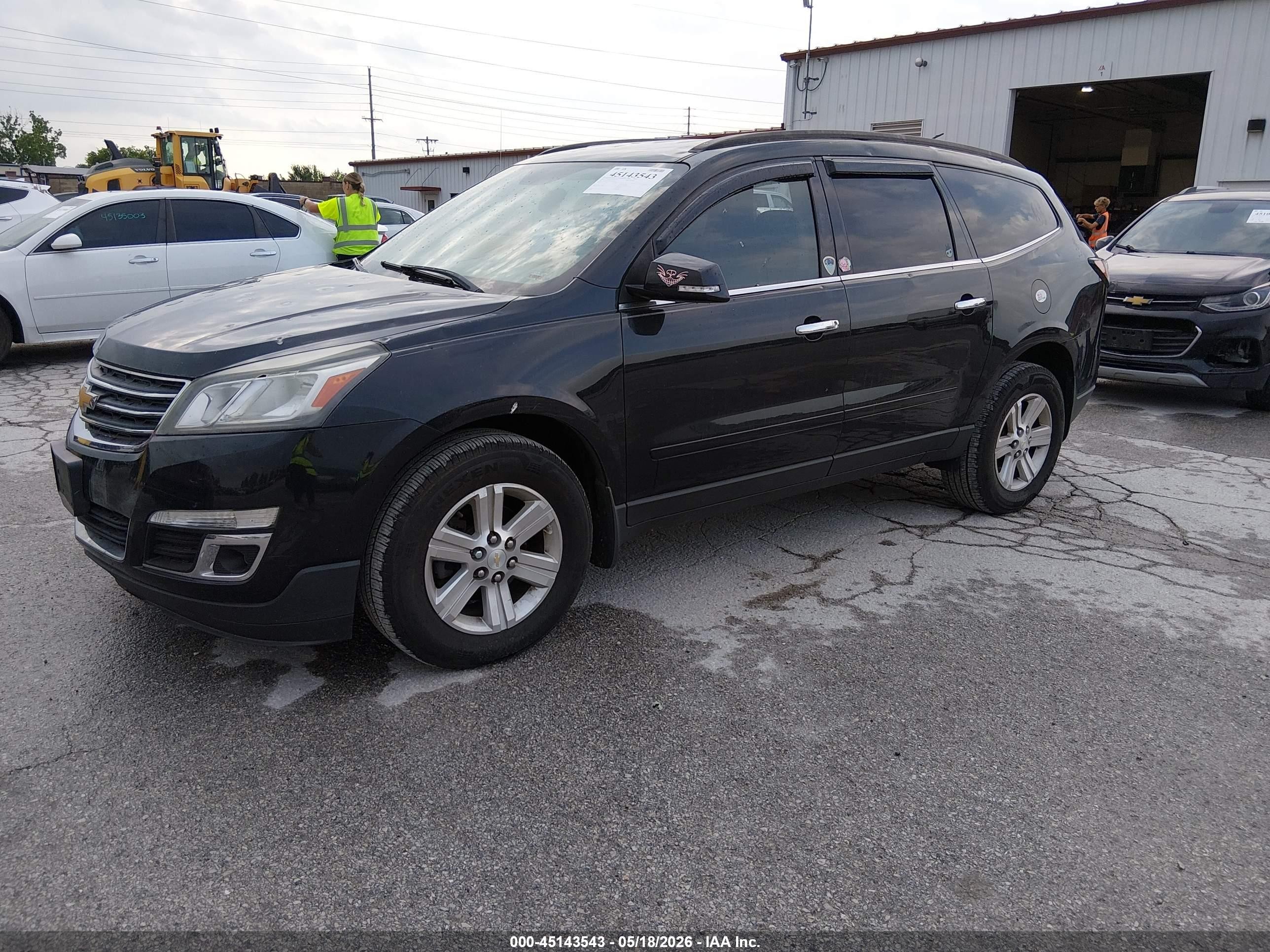 2013 Chevrolet Traverse 1lt Black vin: 1GNKVGKD2DJ216023