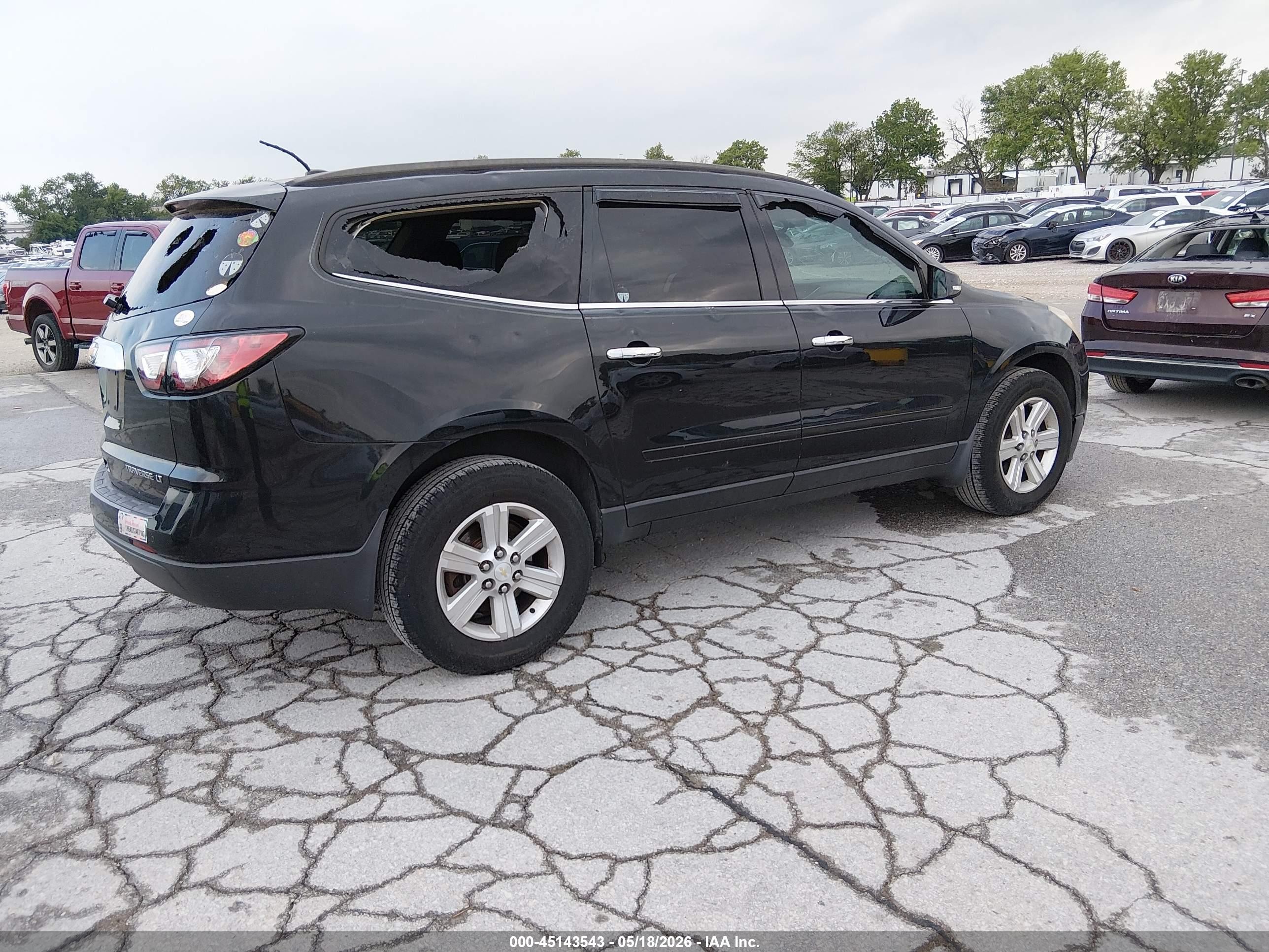 2013 Chevrolet Traverse 1lt Black vin: 1GNKVGKD2DJ216023