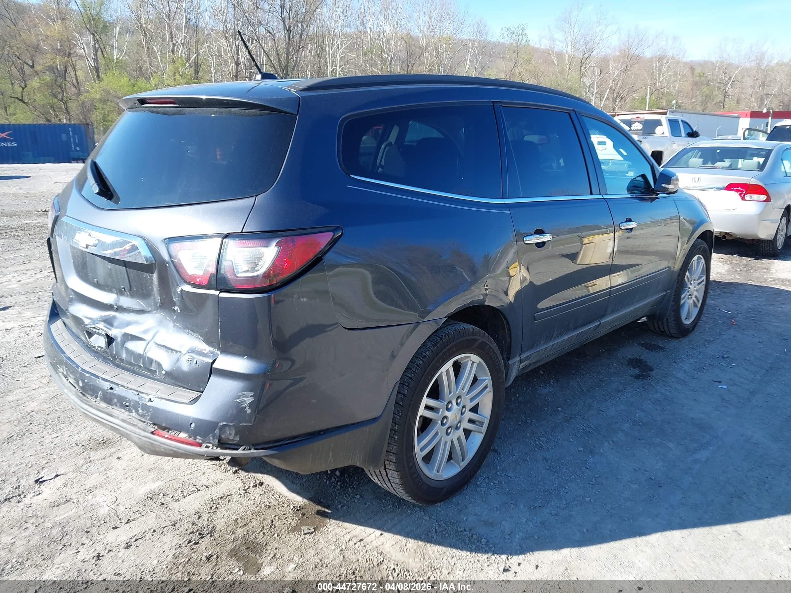 2014 Chevrolet Traverse 1lt Gray vin: 1GNKVGKD2EJ100869
