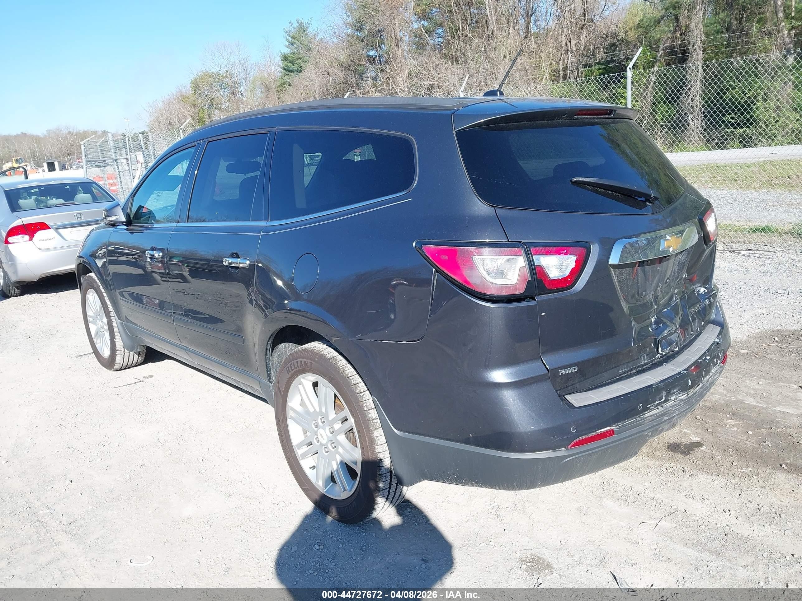 2014 Chevrolet Traverse 1lt Gray vin: 1GNKVGKD2EJ100869