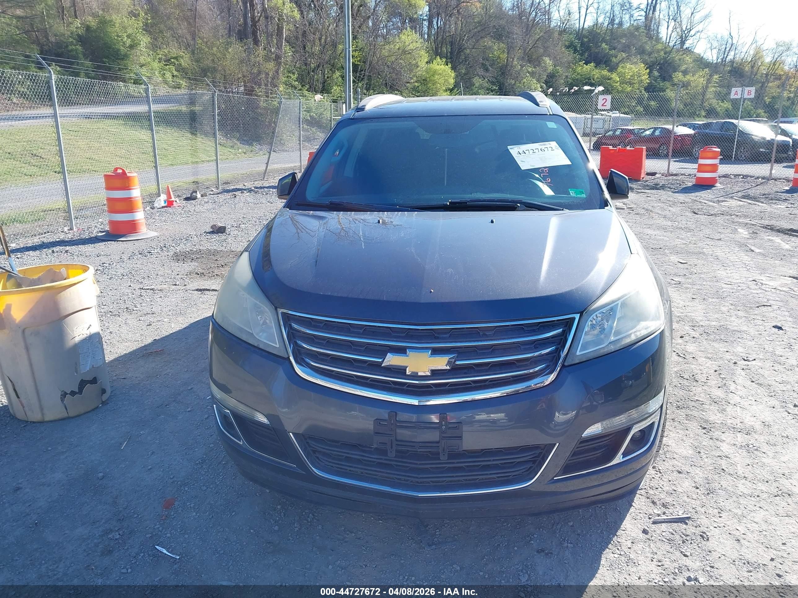 2014 Chevrolet Traverse 1lt Gray vin: 1GNKVGKD2EJ100869