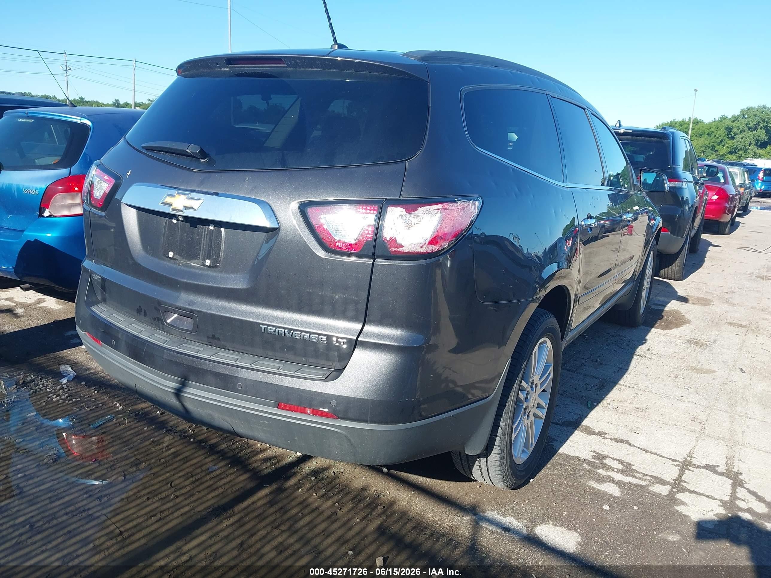 2014 Chevrolet Traverse 1lt Gray vin: 1GNKVGKD2EJ296991